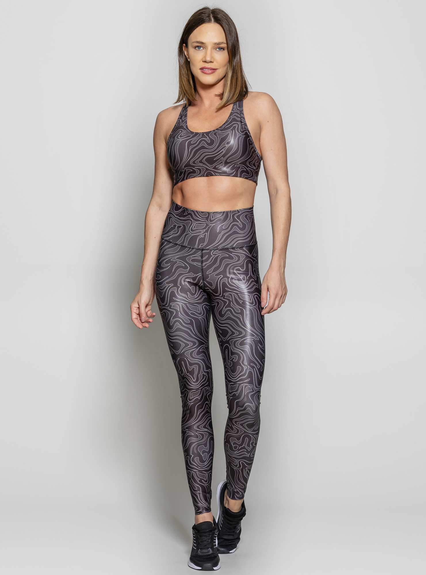 Legging Reversível Cintura Alta Print Suf 080