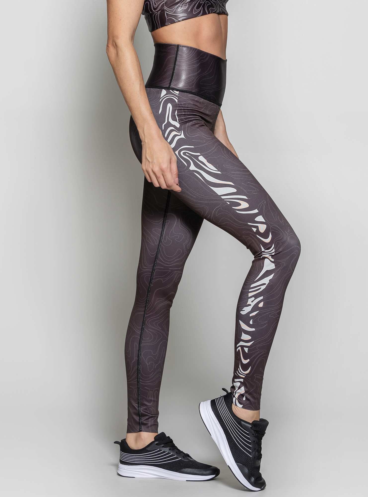 Legging Reversível Cintura Alta Print Suf 080