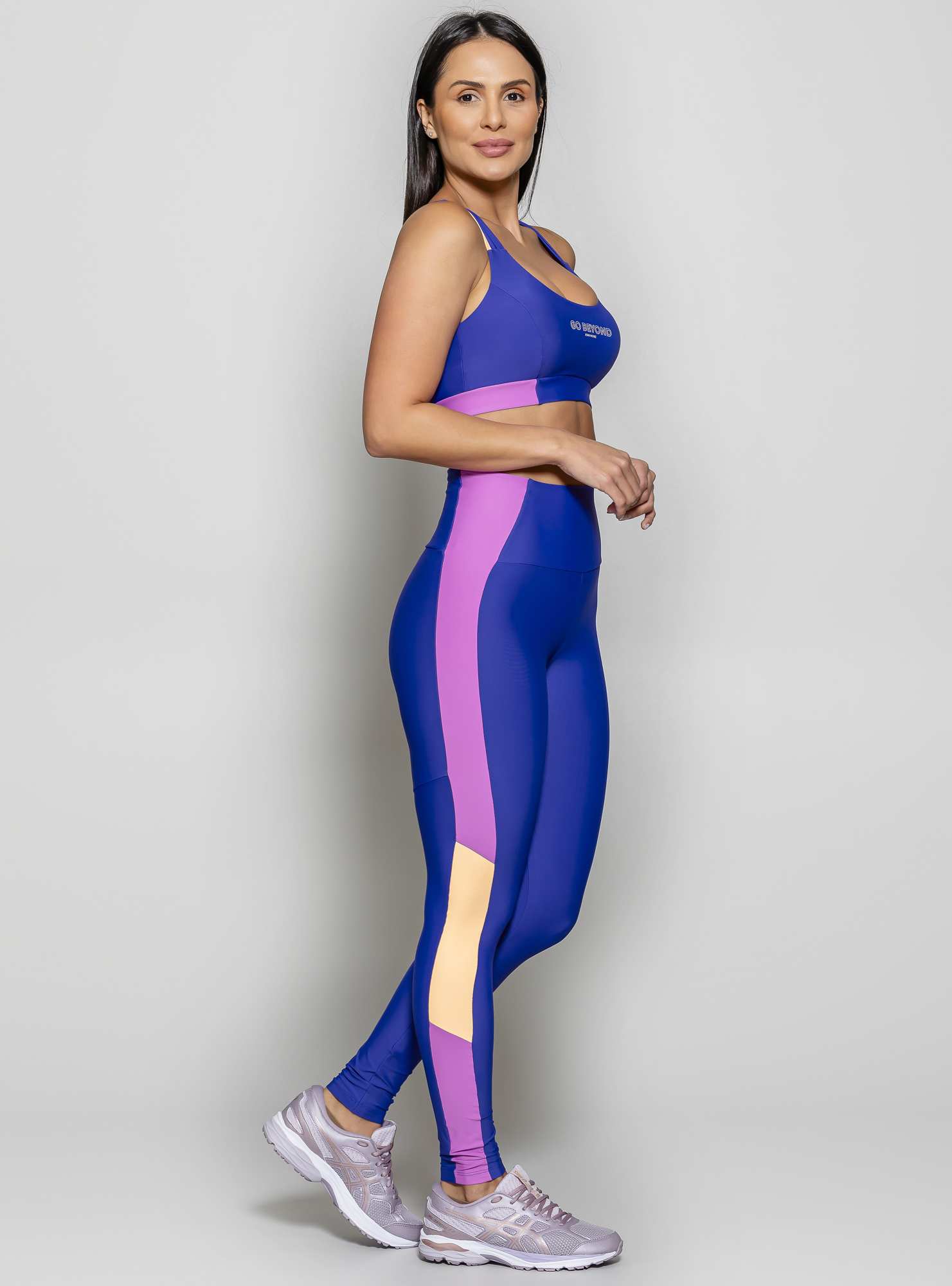 Legging Blocking Go Beyond Azul 28 / Roxo 06