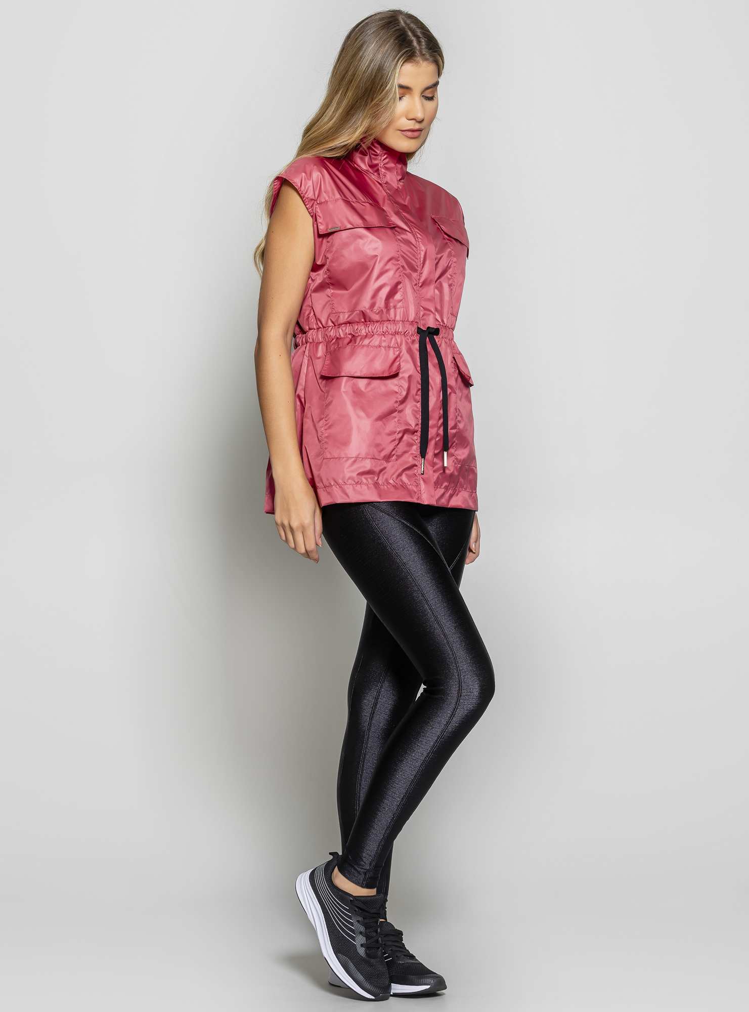 Colete Alongado Utility Rosa 24