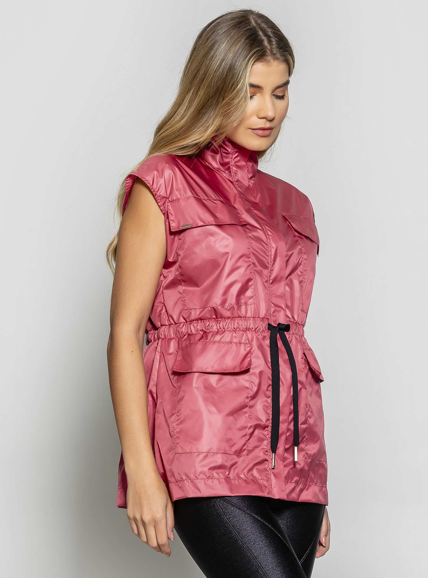 Colete Alongado Utility Rosa 24