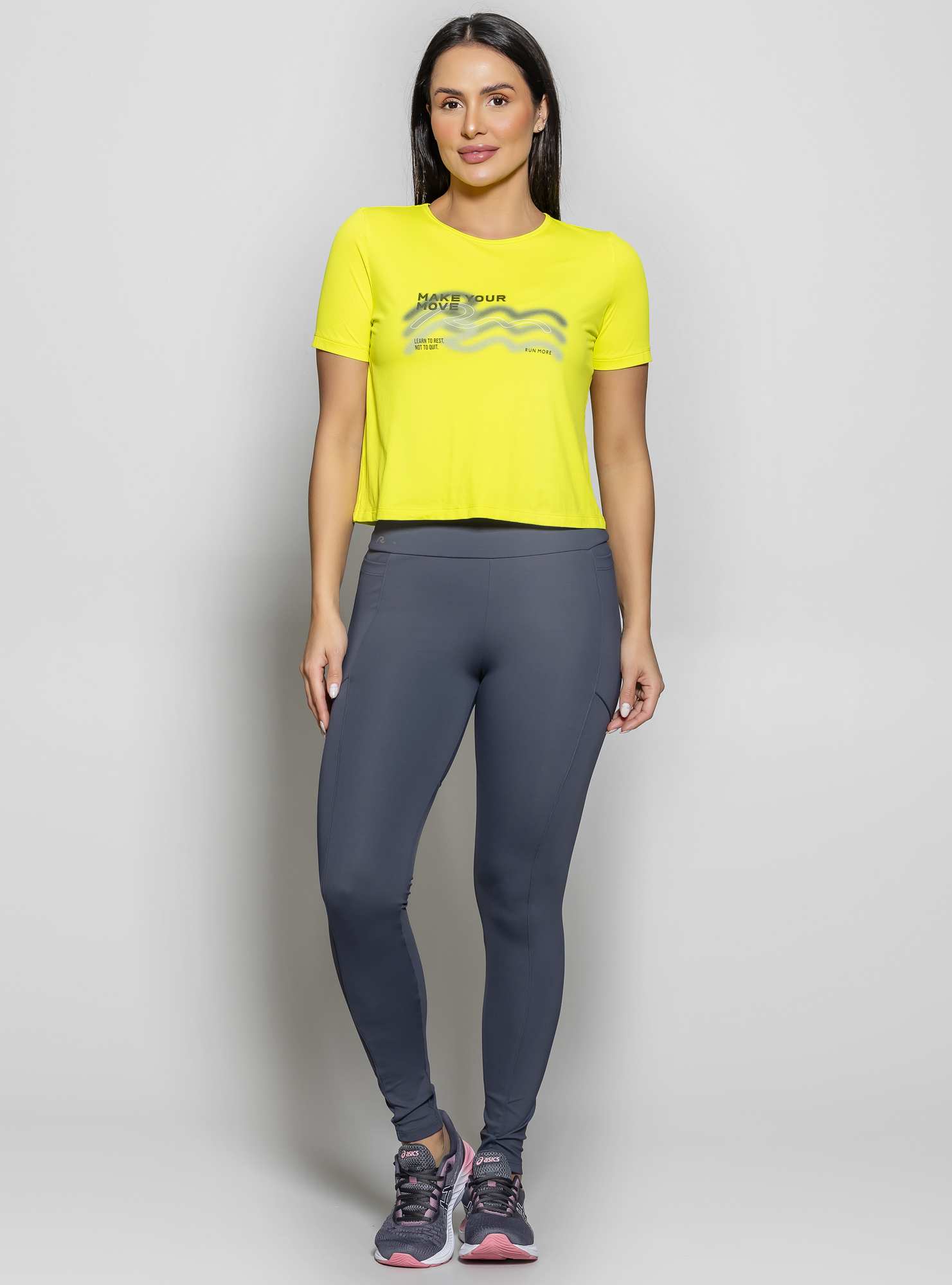 Blusa Boxy Ultracool Fit Amarelo 04 / Preto
