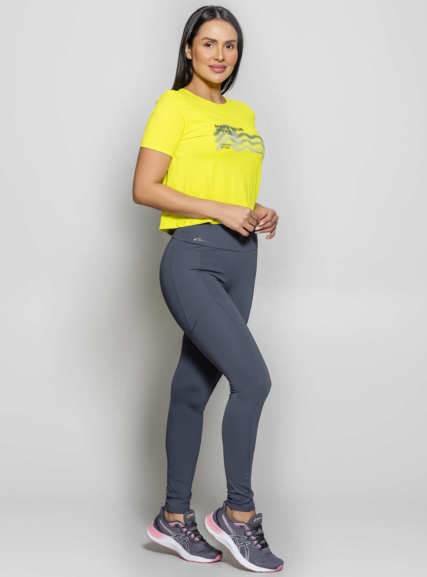 Blusa Boxy Ultracool Fit Amarelo 04 / Preto