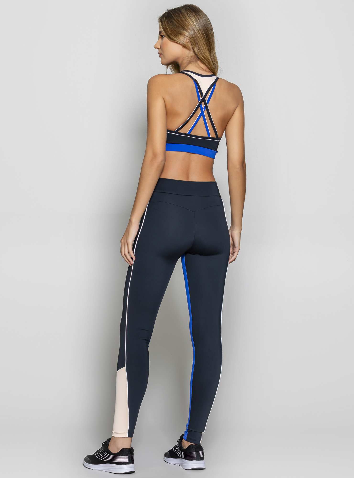 Top com Tiras Brave Preto / Azul 01