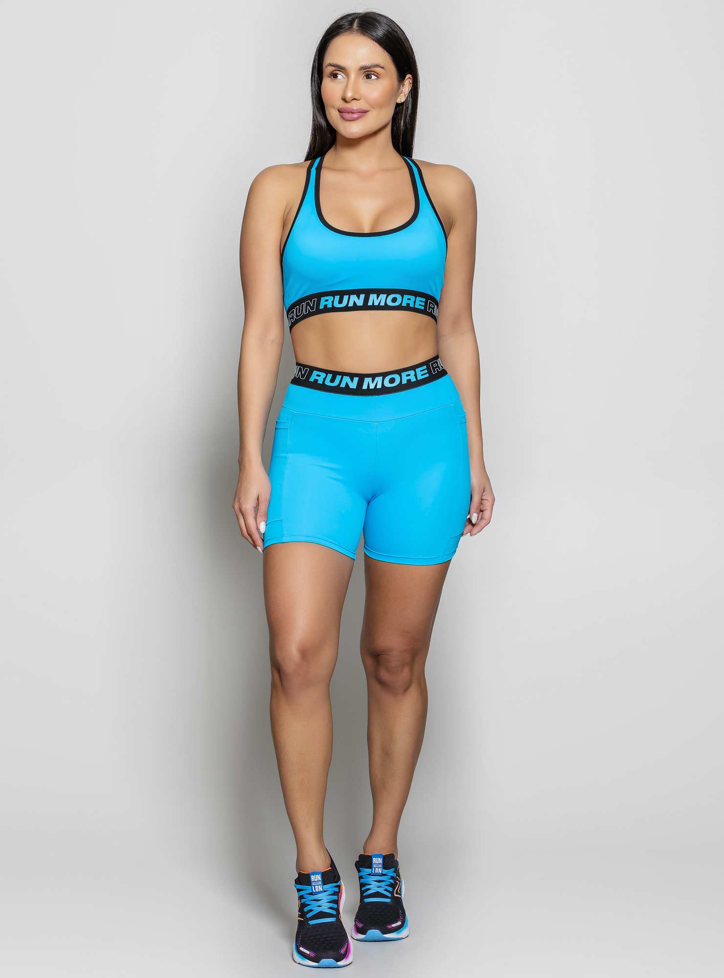 Bermuda Sporty Set Azul 06 / Preto 02