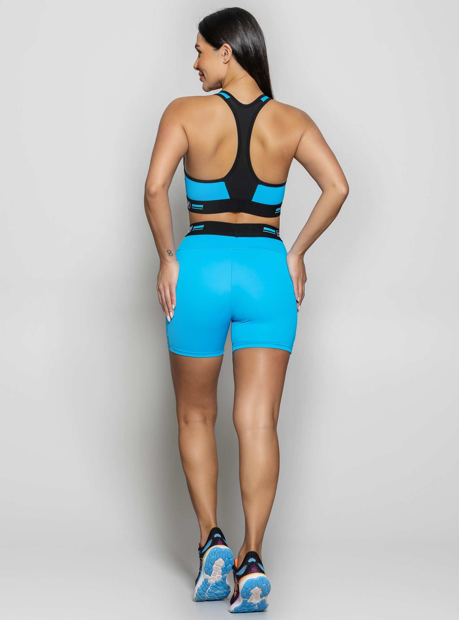 Bermuda Sporty Set Azul 06 / Preto 02