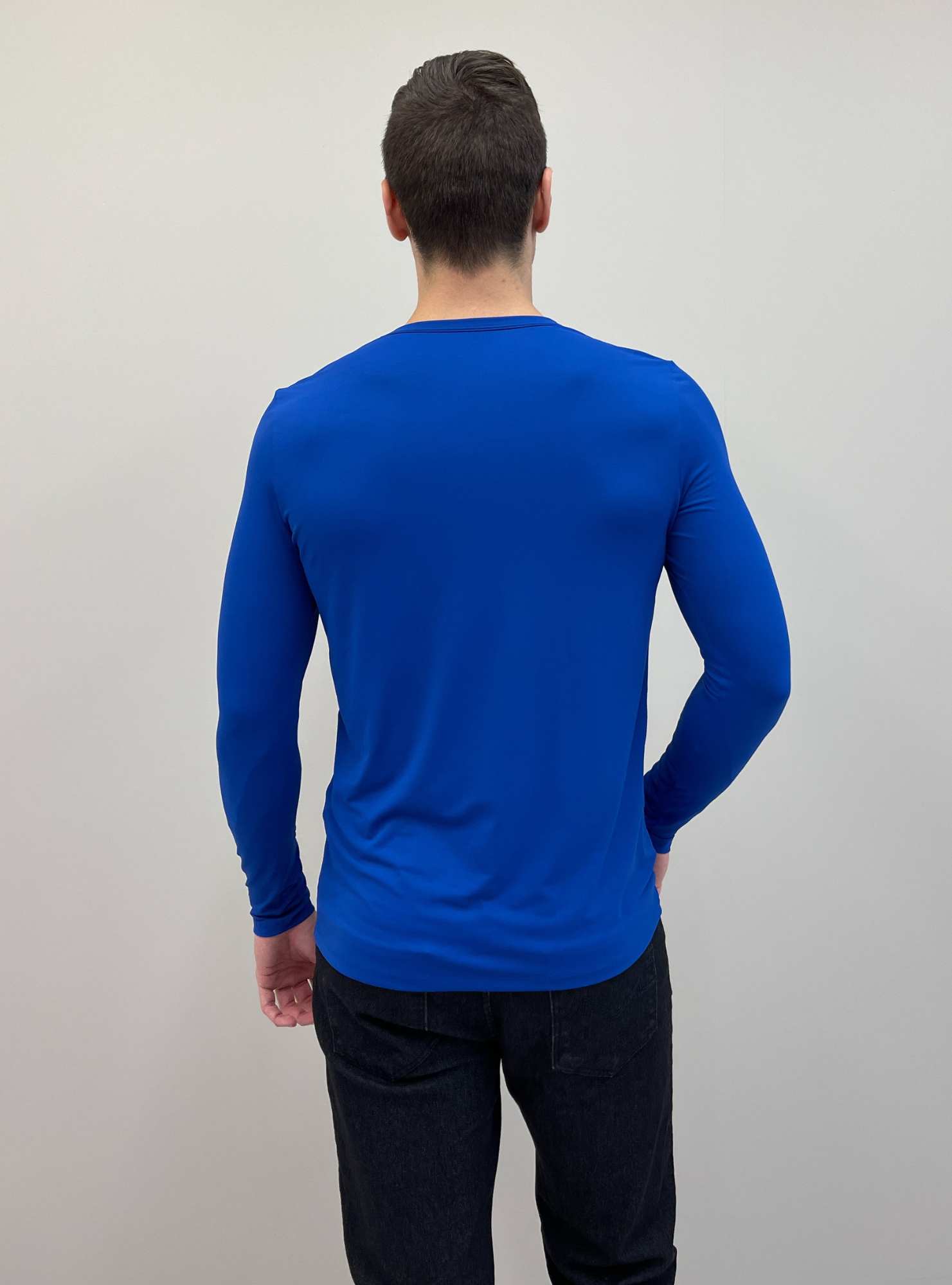 Camiseta Manga Longa Essencial Azul 01