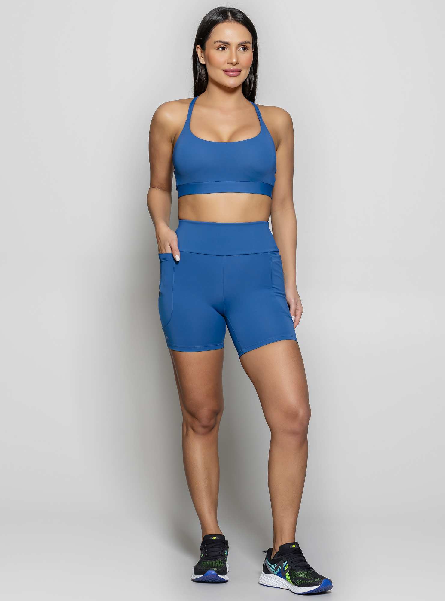 Top com Alças Duplas Leg Day Azul 07