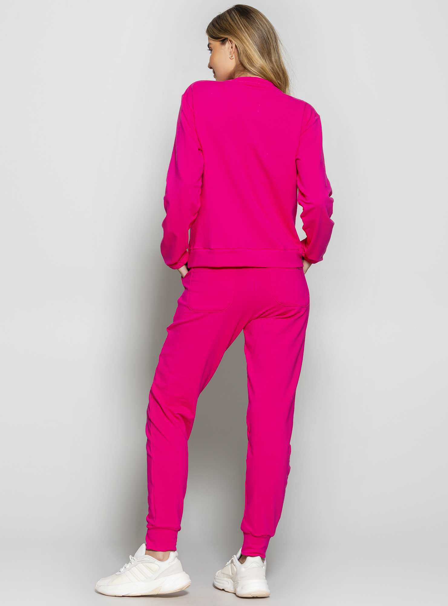 Calça Jogger de Moletinho Rosa 07