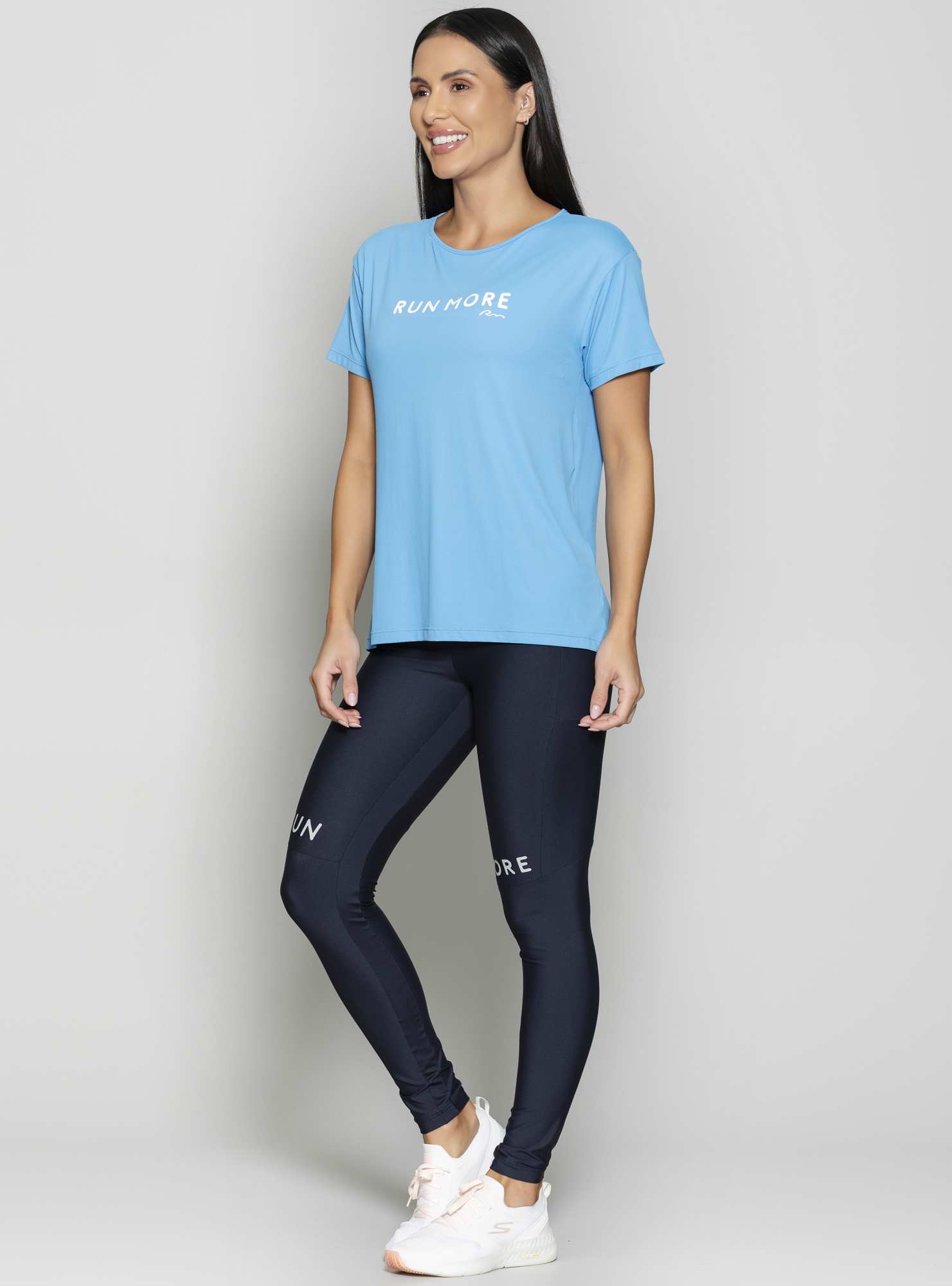 Blusa Run More Power Pace Azul 38