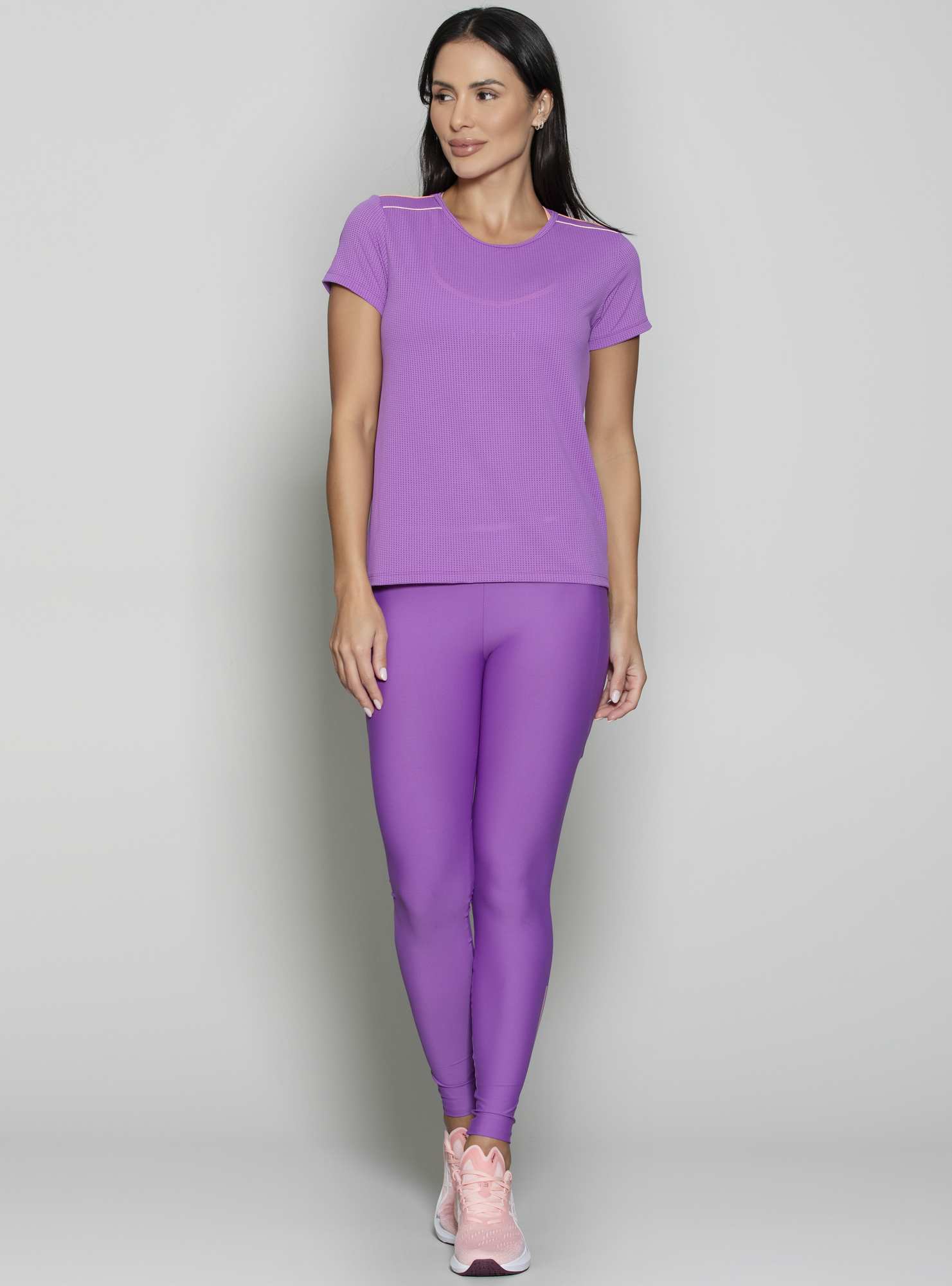 T-Shirt Outlines Roxo 07 / Laranja 24