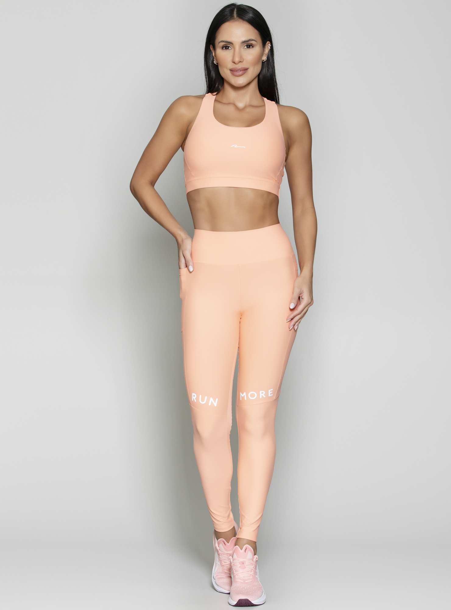 Legging Blocking Power Pace Laranja 24
