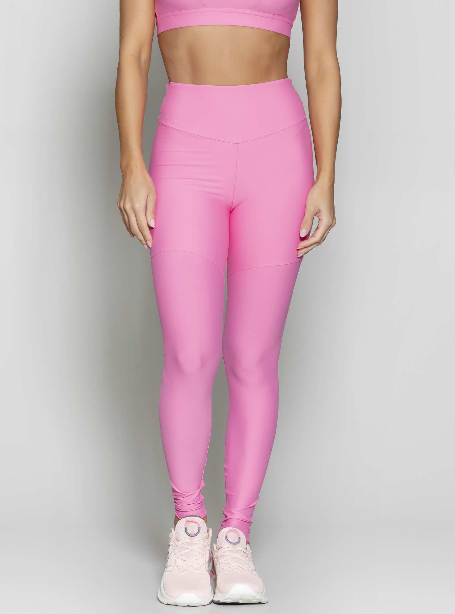 Legging Cintura Alta Blocking Rosa 19