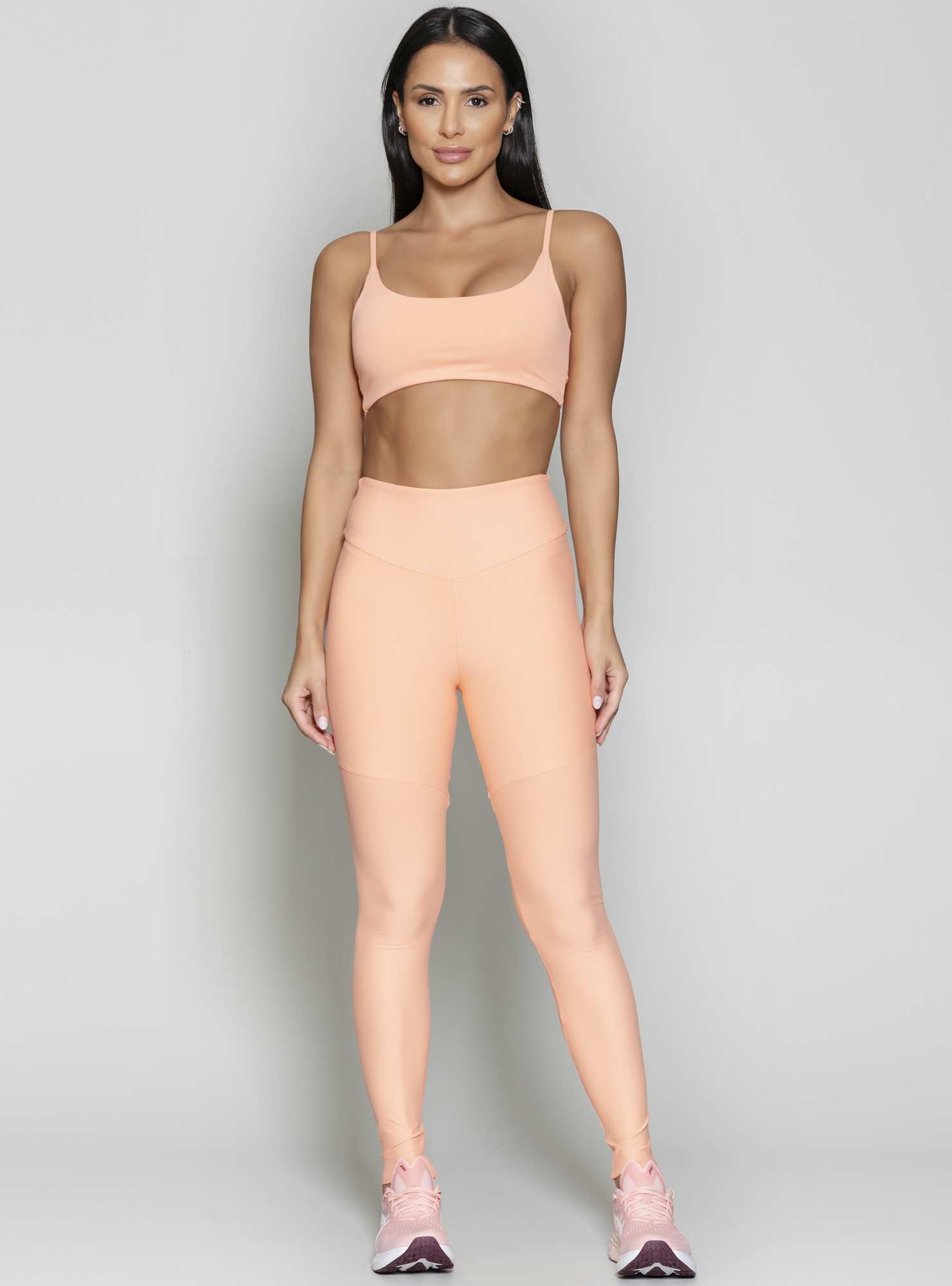Legging Cintura Alta Blocking Laranja 24