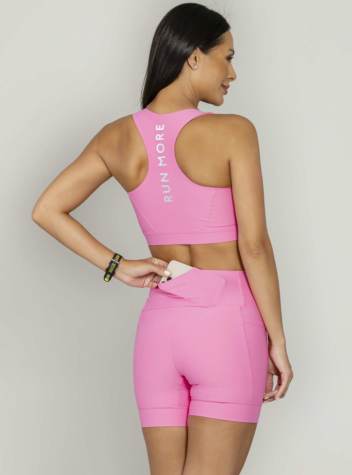Bermuda Blocking Baixa Pace Rosa 19