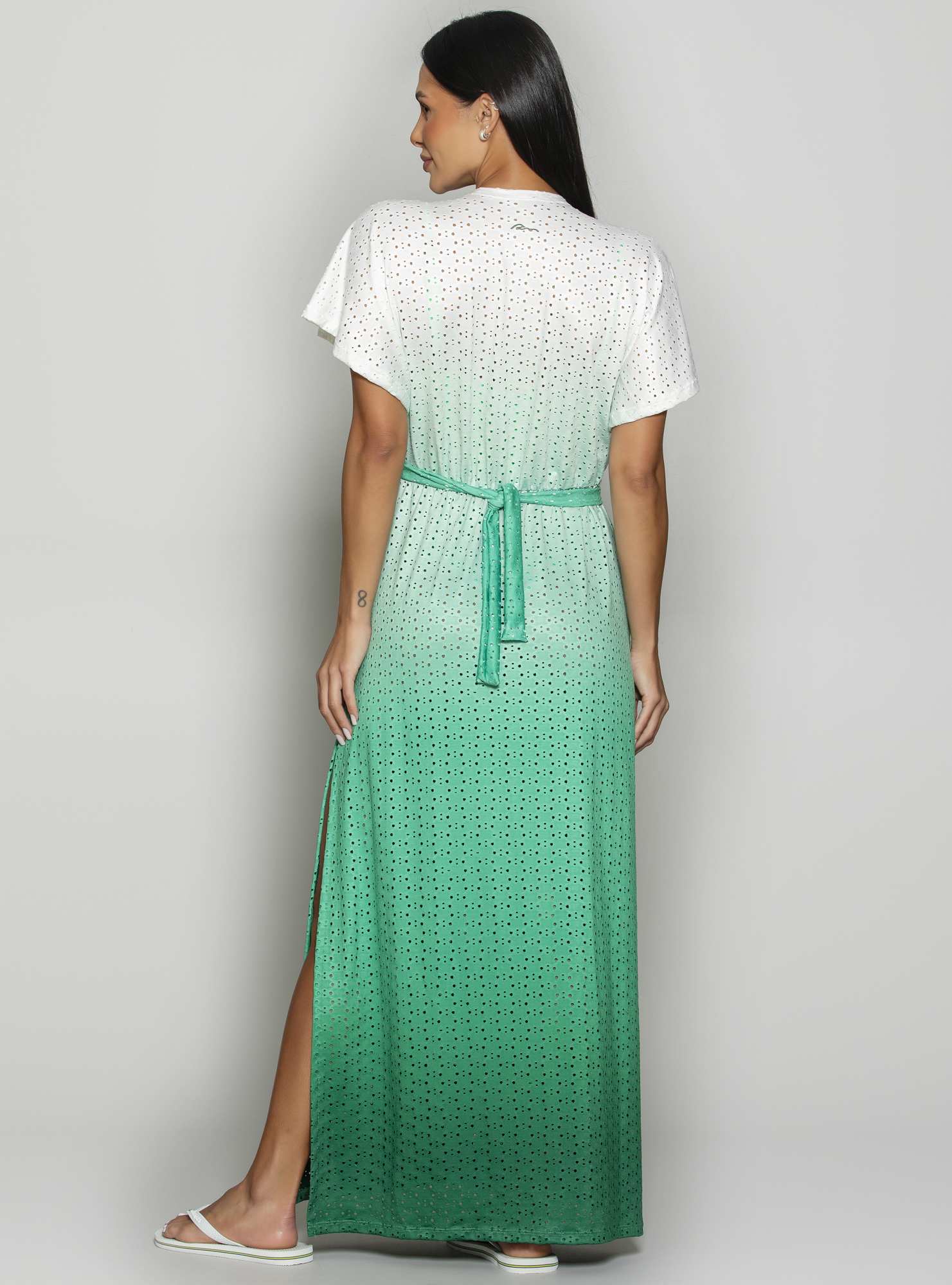 Kaftan Longo Estampado Su 114