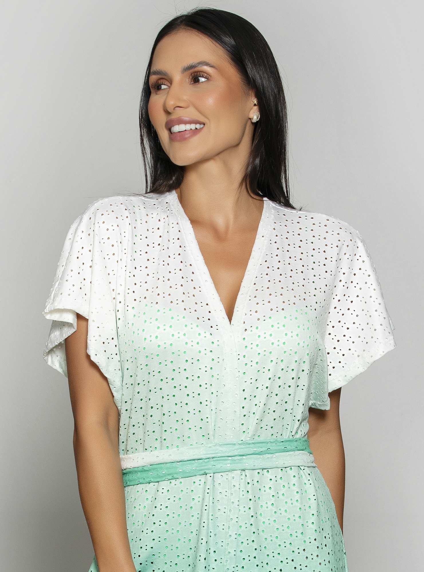 Kaftan Longo Estampado Su 114