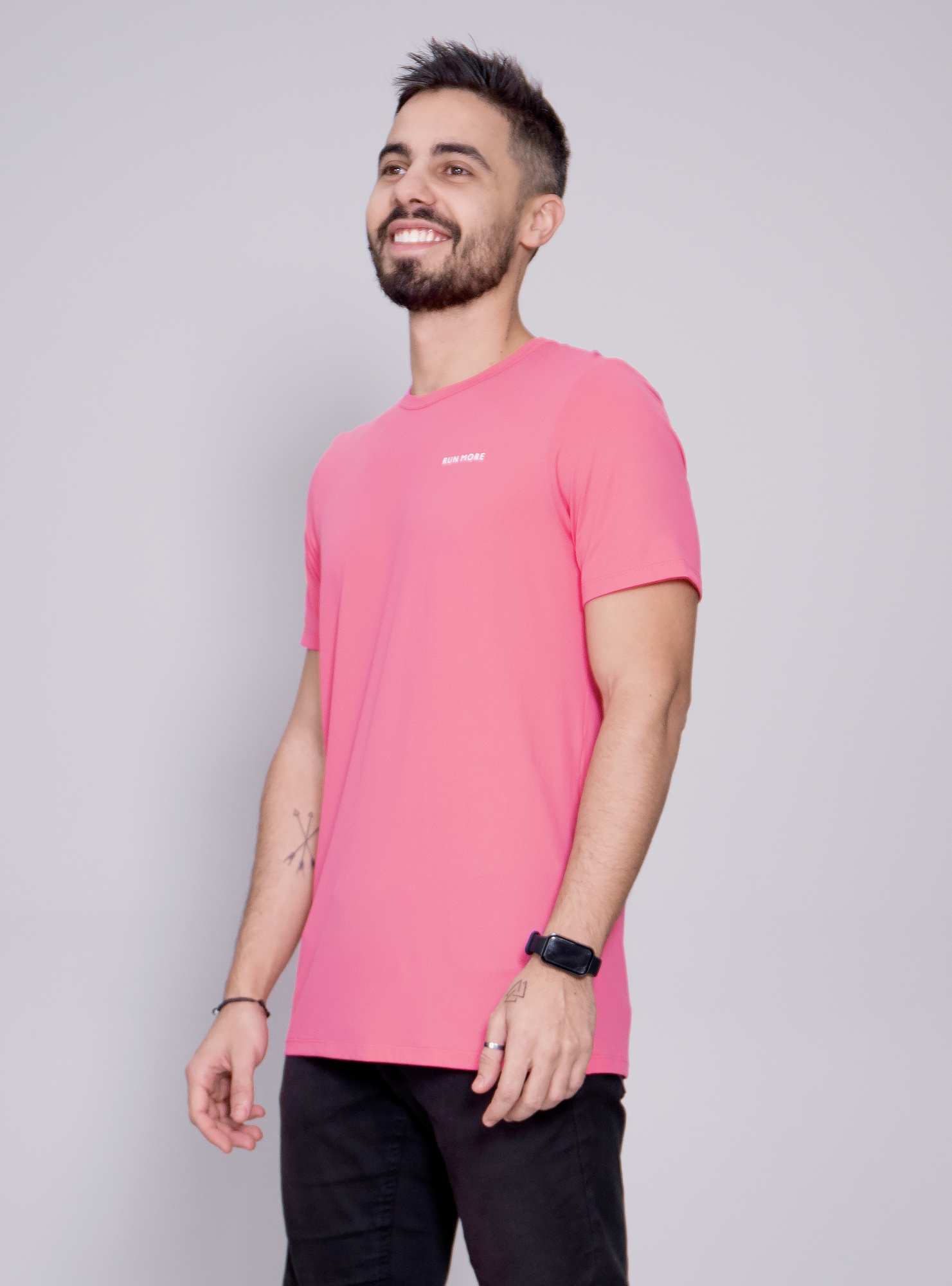 Camiseta Masculina Essencial Rosa 06