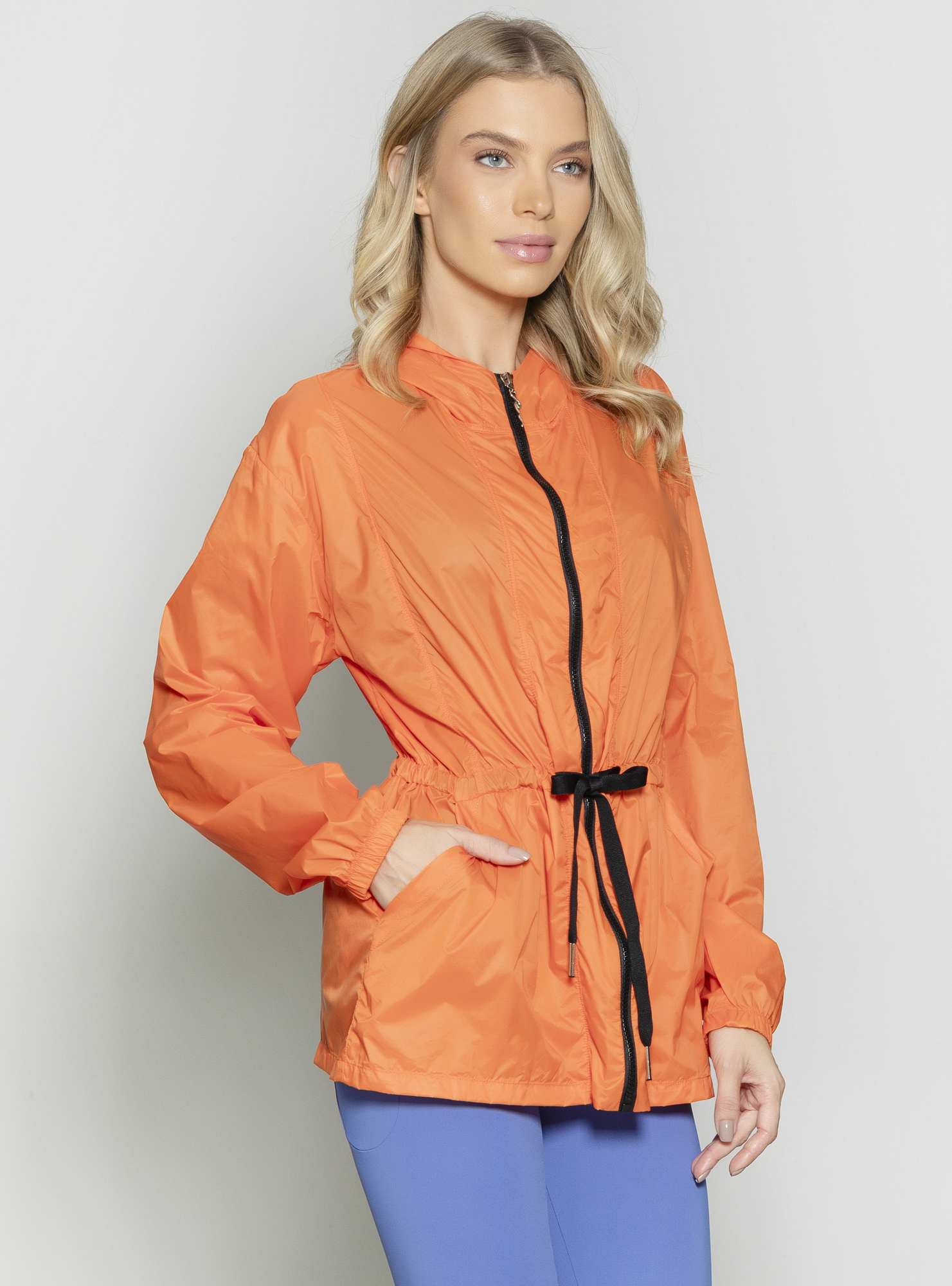 Jaqueta Alongada Utility Laranja 04