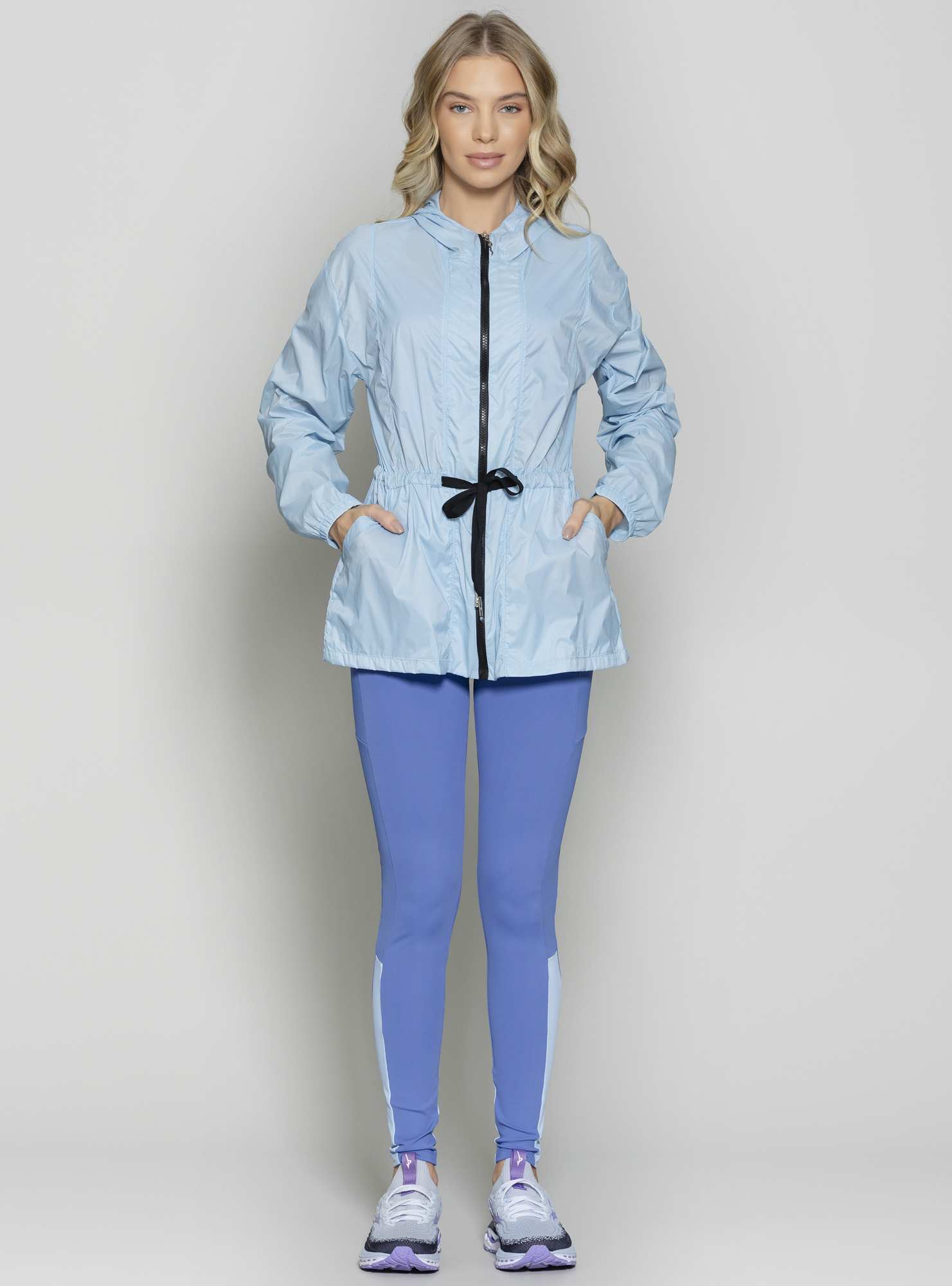 Jaqueta Alongada Utility Azul 17