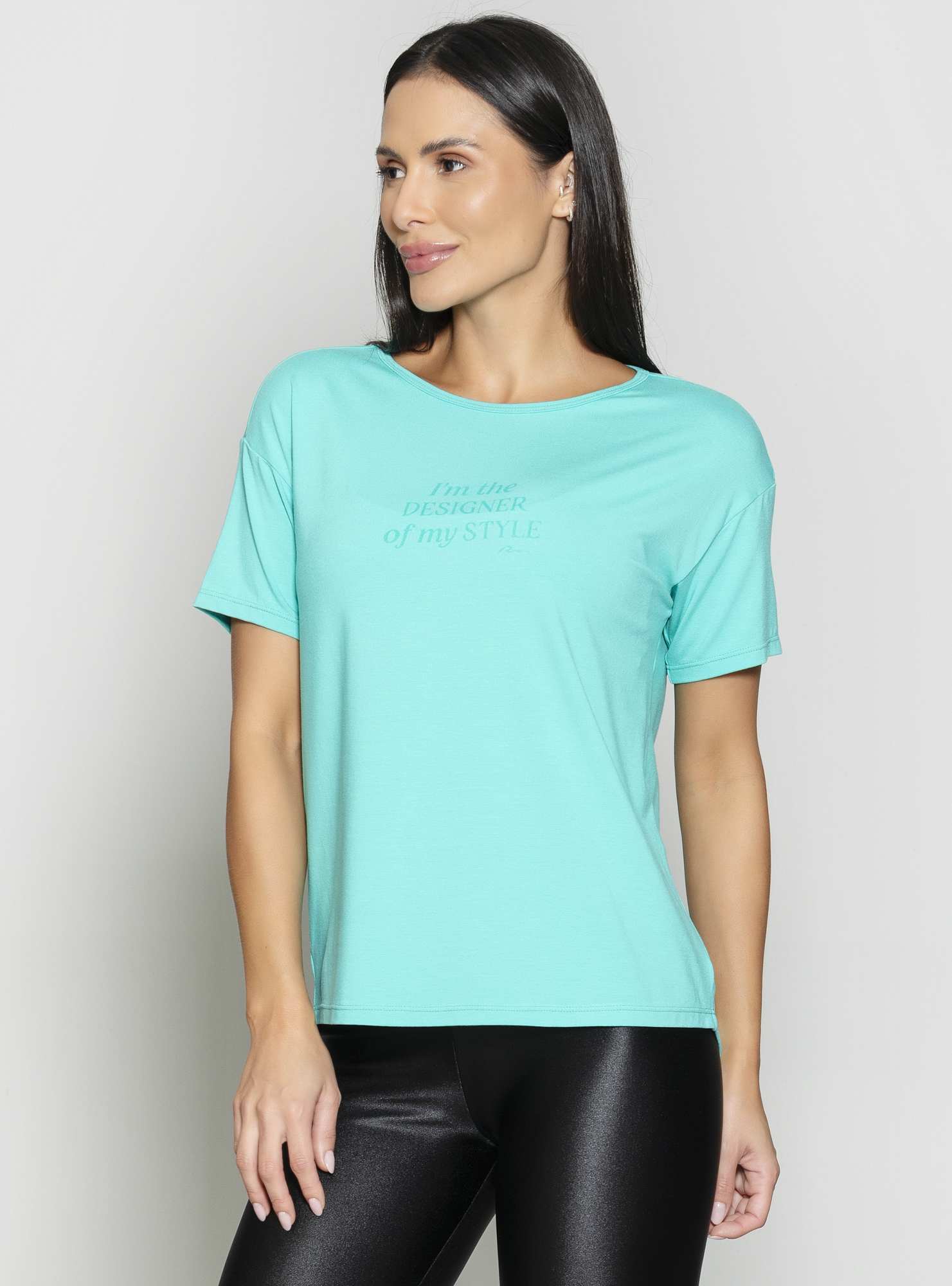 Blusa Alongada Athleisure Verde 14