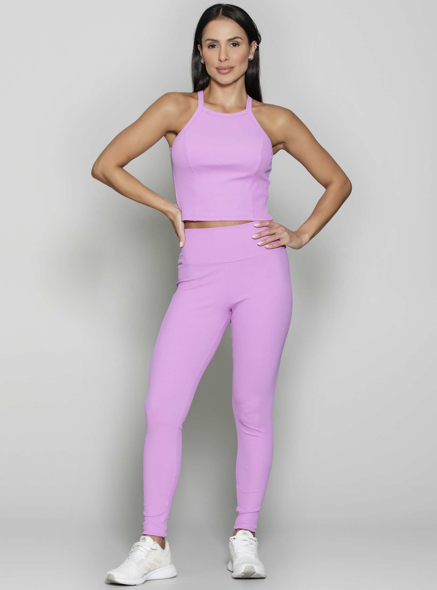 Regata Cropped Canelada Roxo 22