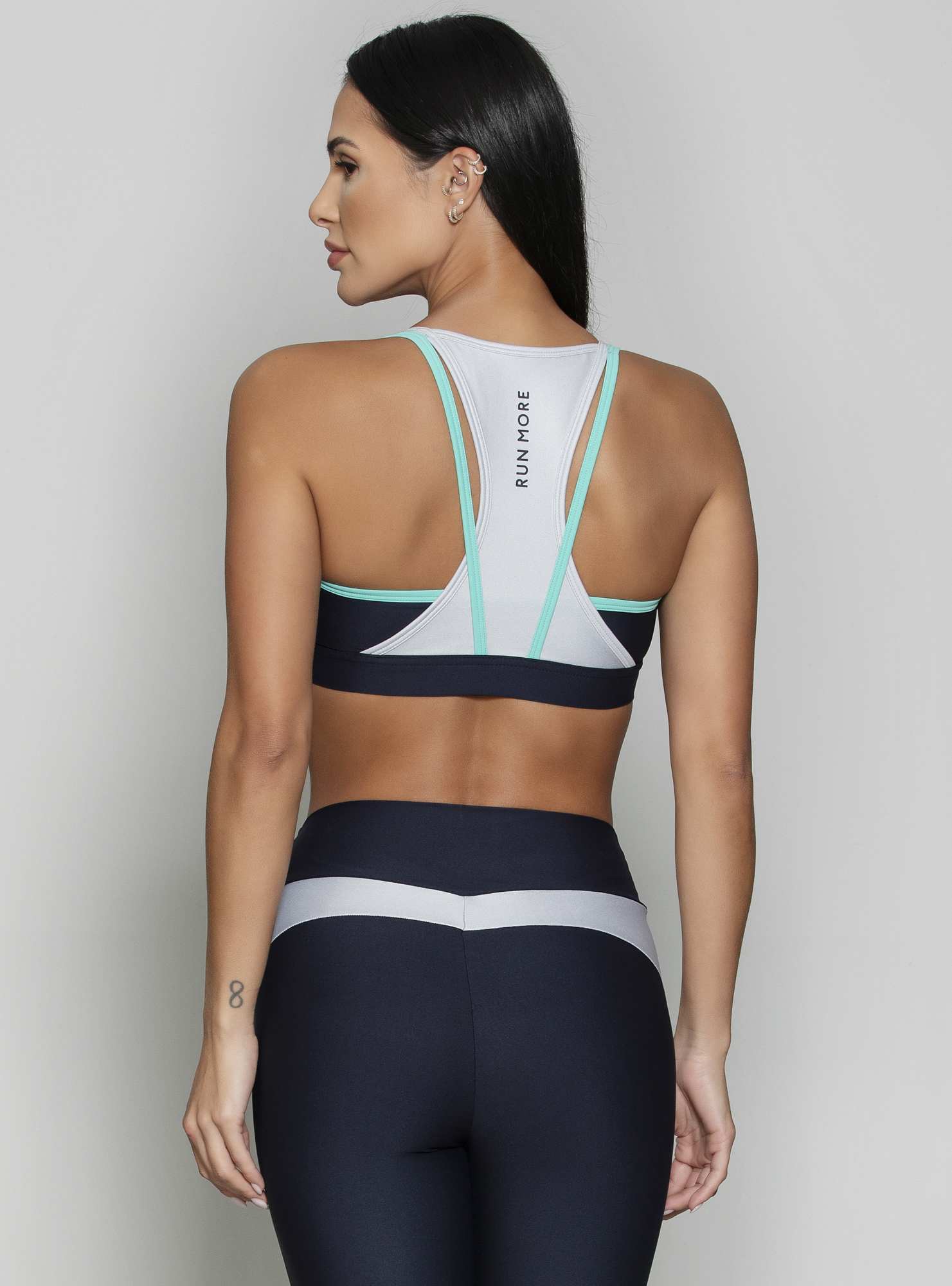 Top Alta Sustentação Curved Color Preto / Su 108
