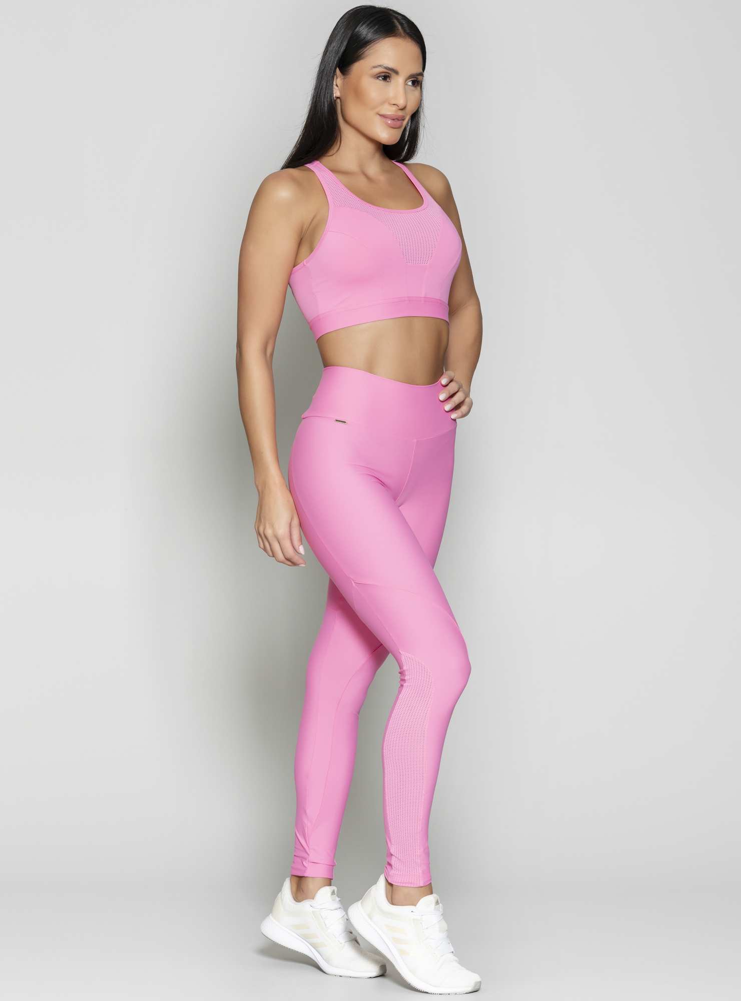 Legging Com Recortes Essencial Rosa 19