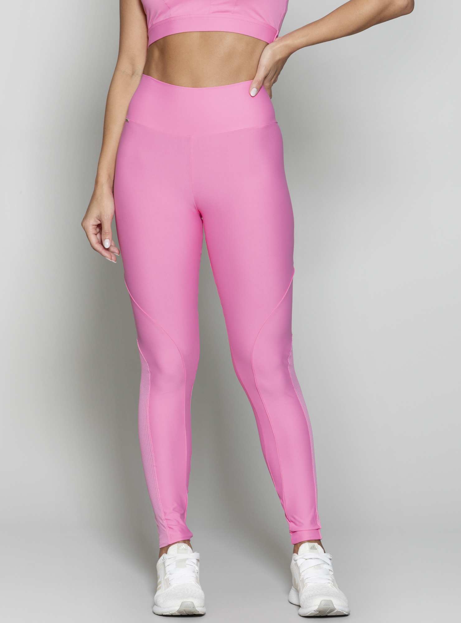 Legging Com Recortes Essencial Rosa 19