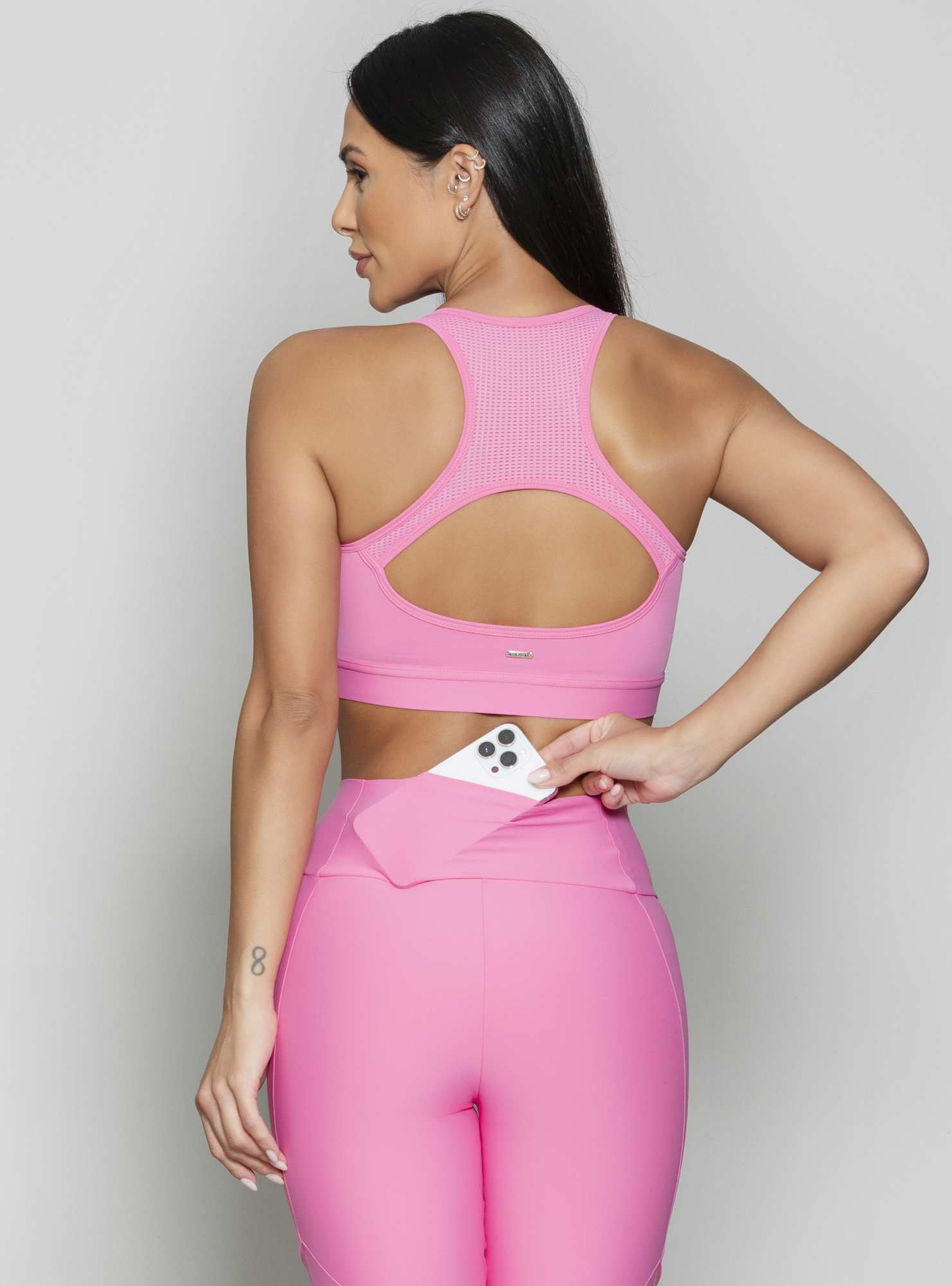Legging Com Recortes Essencial Rosa 19