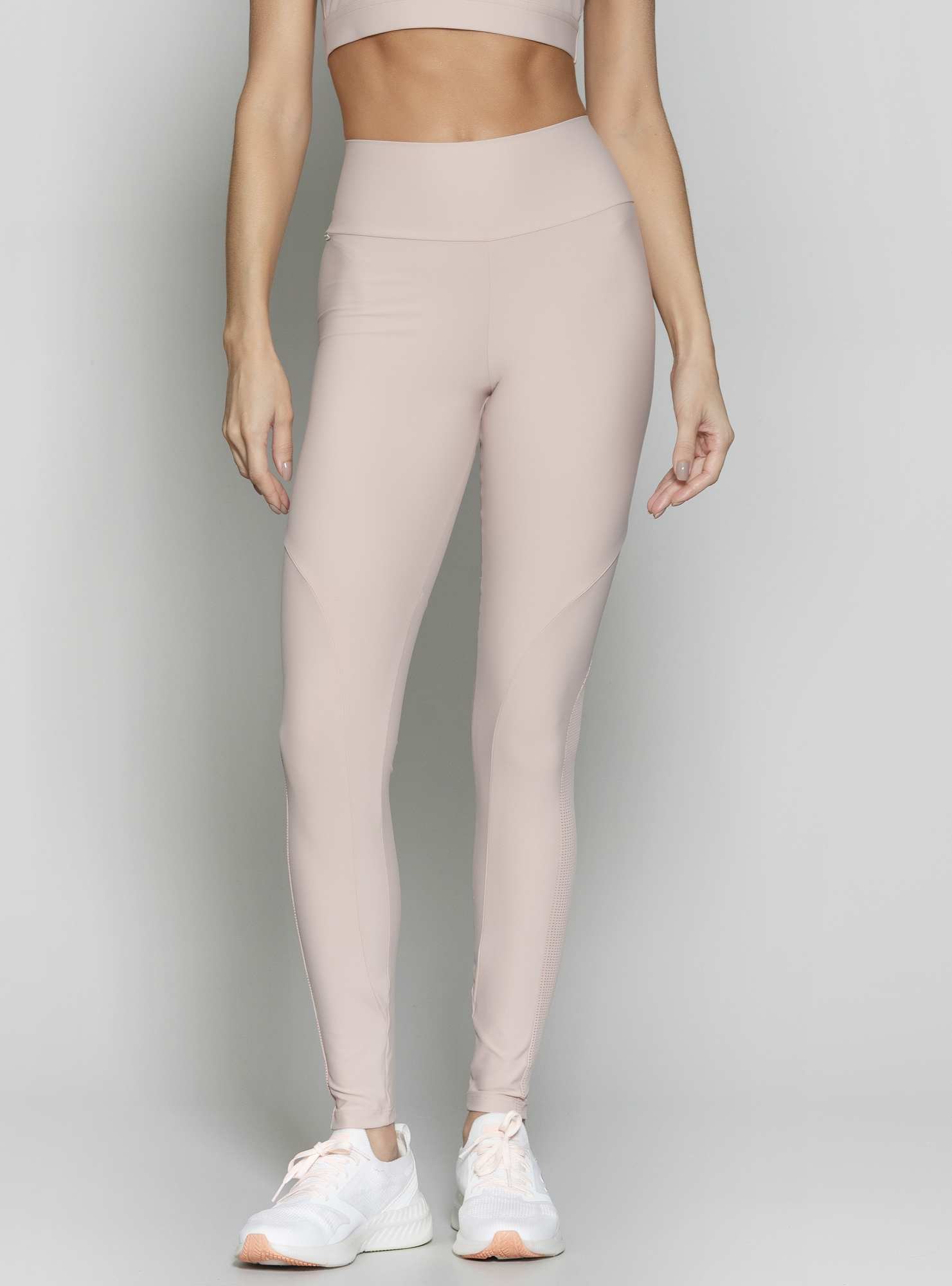 Legging Com Recortes Essencial Bege 09