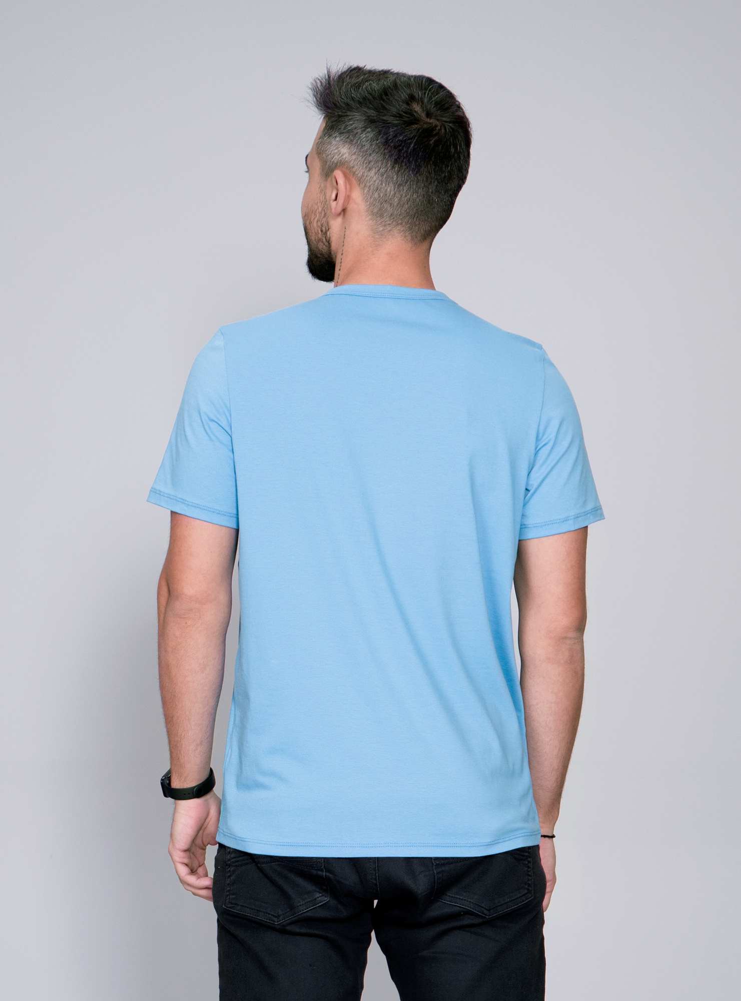 Camiseta Masculina Essencial Azul 38