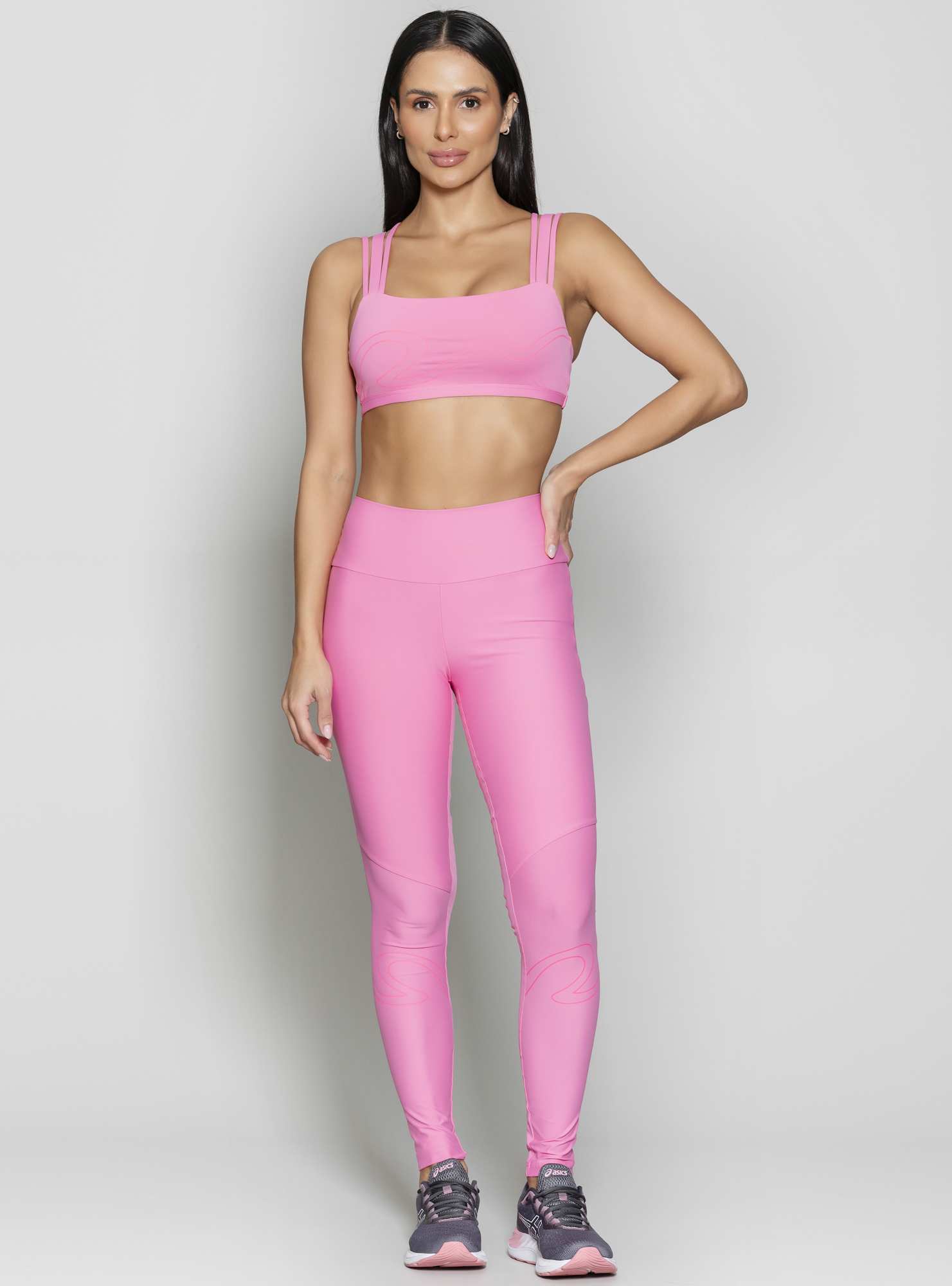Legging Blocking Baseline Rosa 19