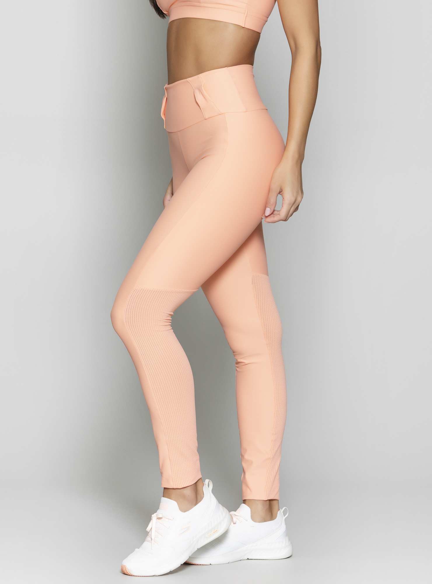 Legging Blocking Modular Laranja 24