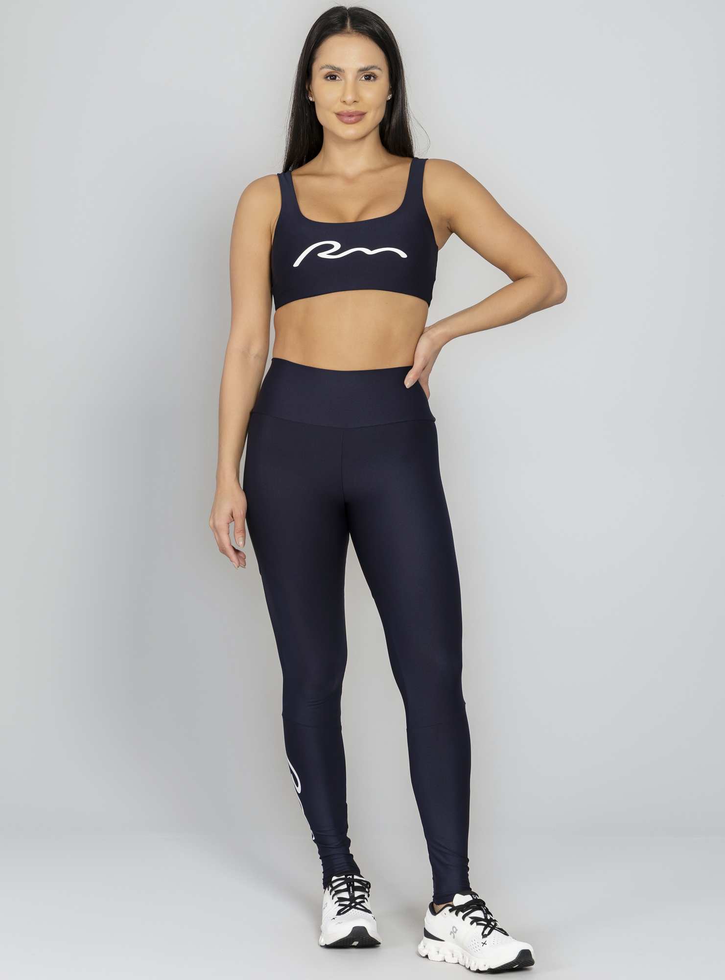 Legging Blocking Essencial Preto / Branco