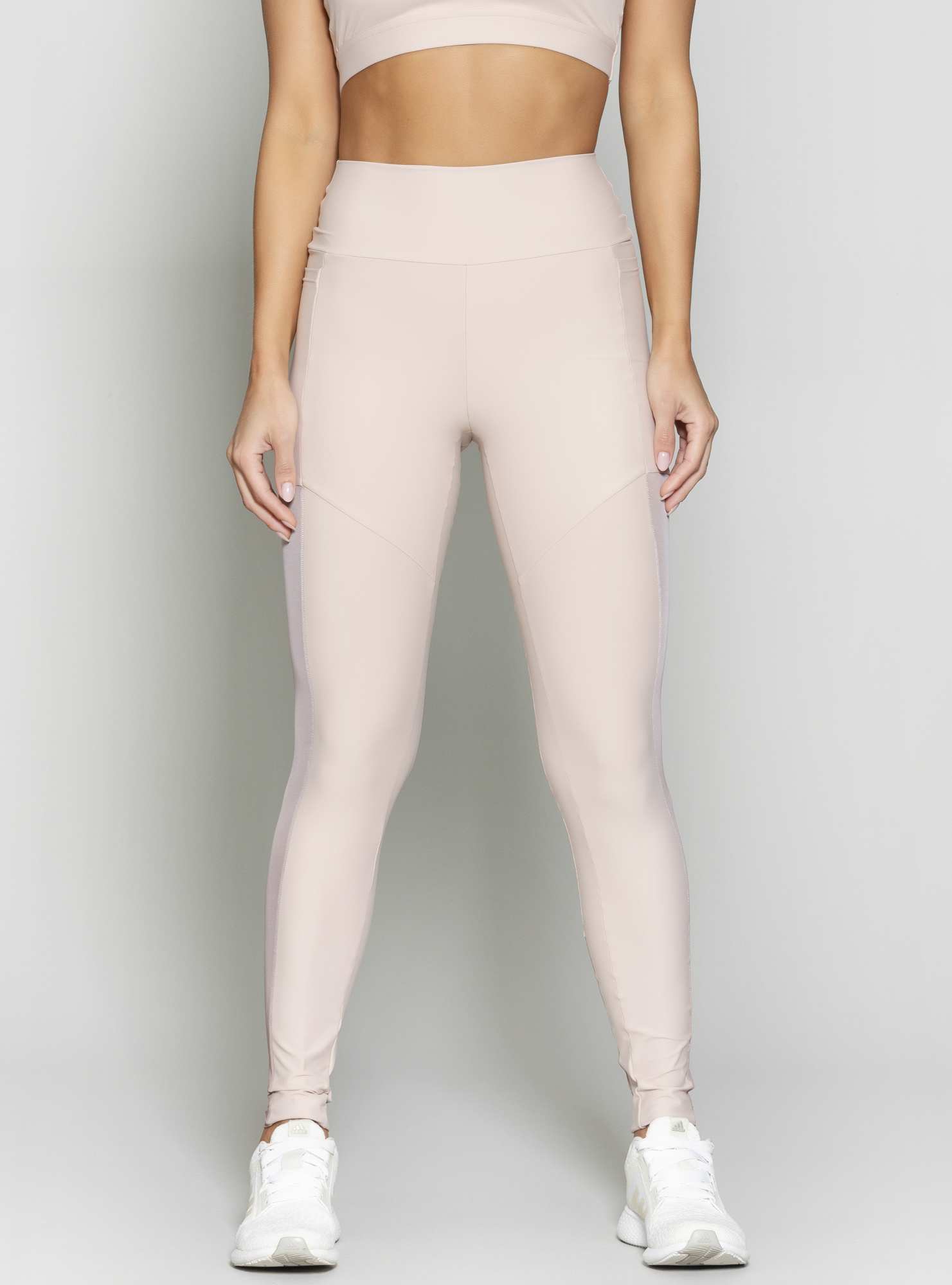 Legging Blocking Tule Bege 09 / Su125