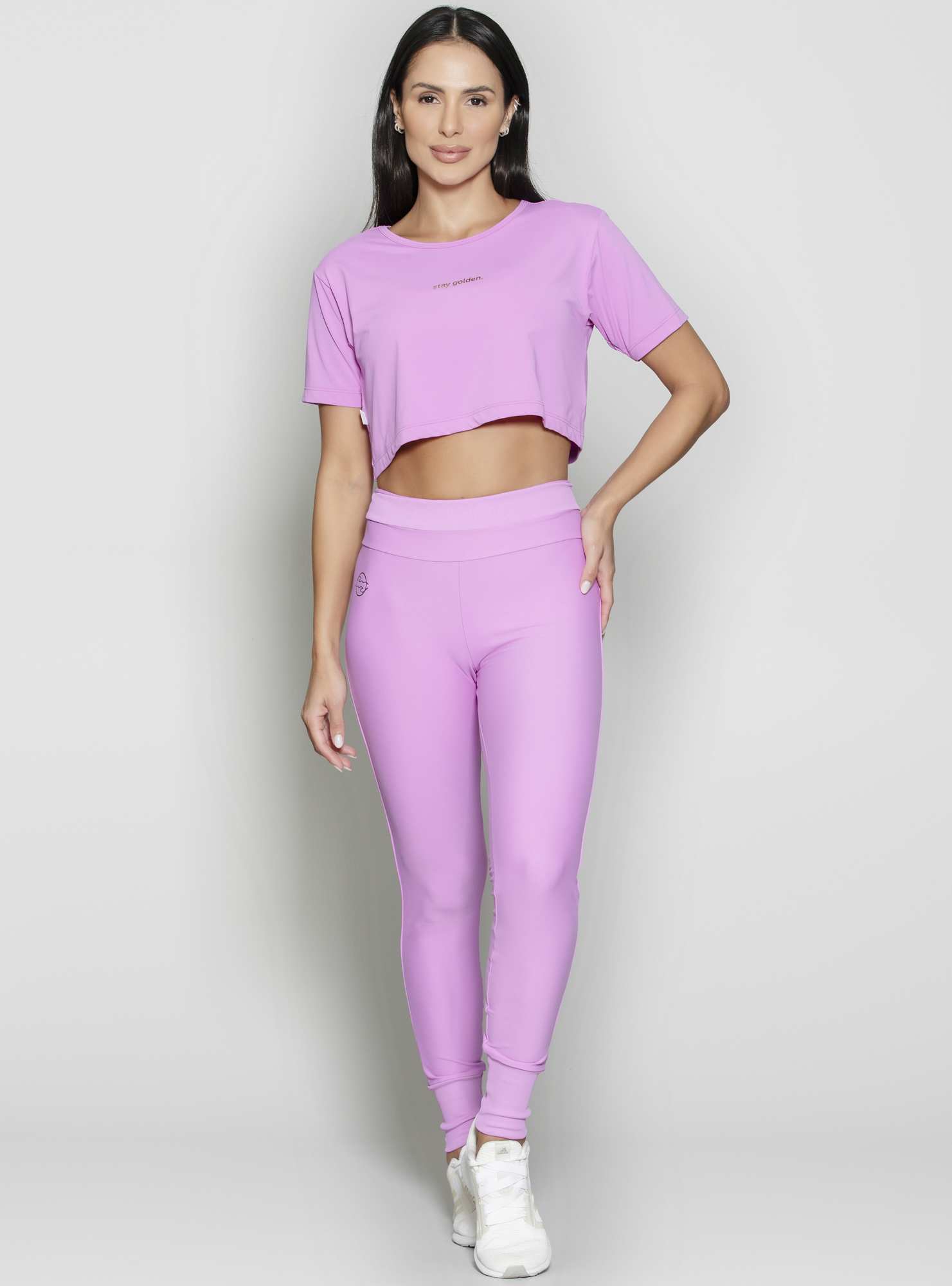 Blusa Cropped Golden Roxo 22