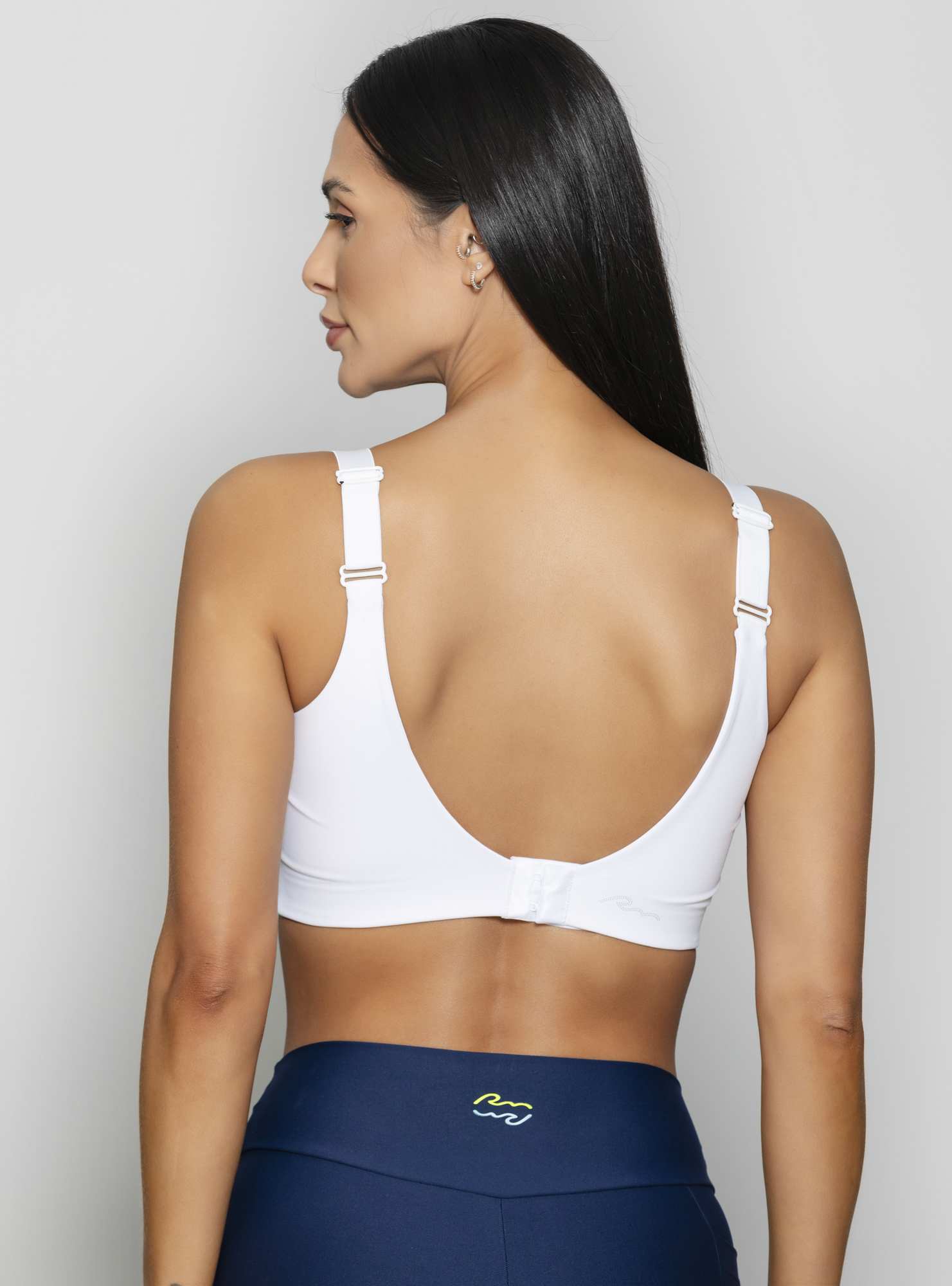 Top Para Seios Grandes Essencial Branco