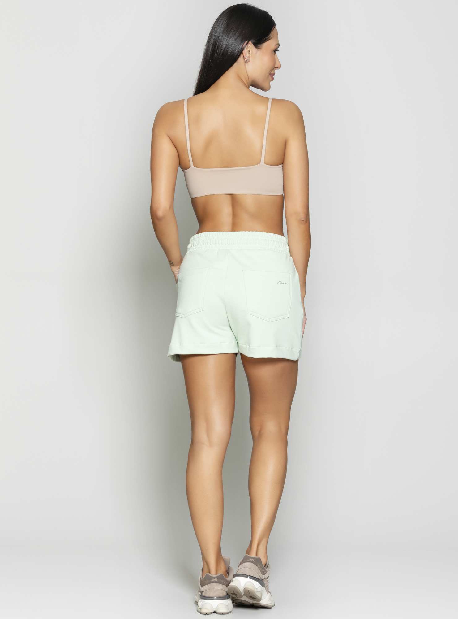 Short de Moletinho Athleisure Verde 27