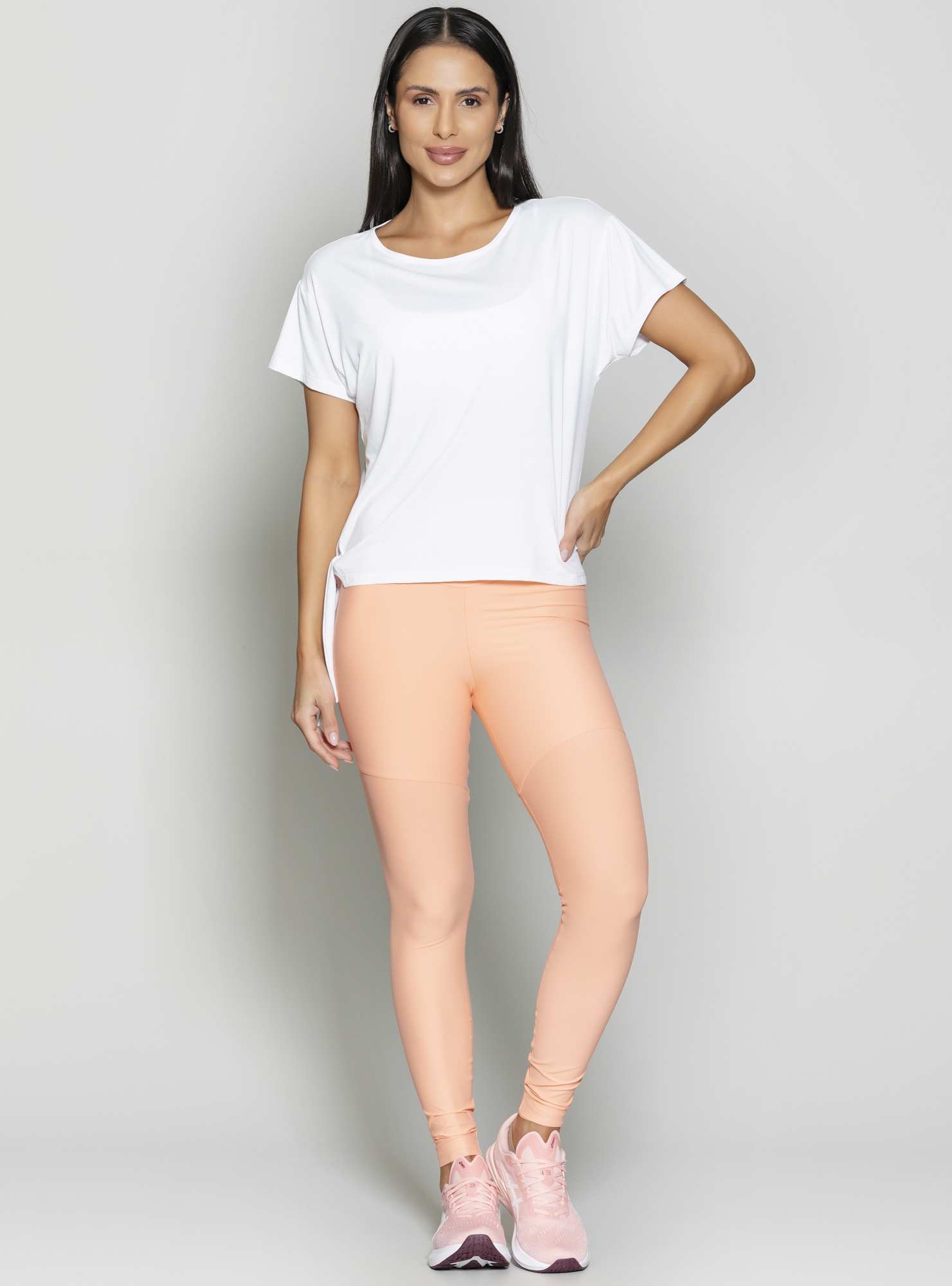 Blusa Com Amarração Essencial Branco