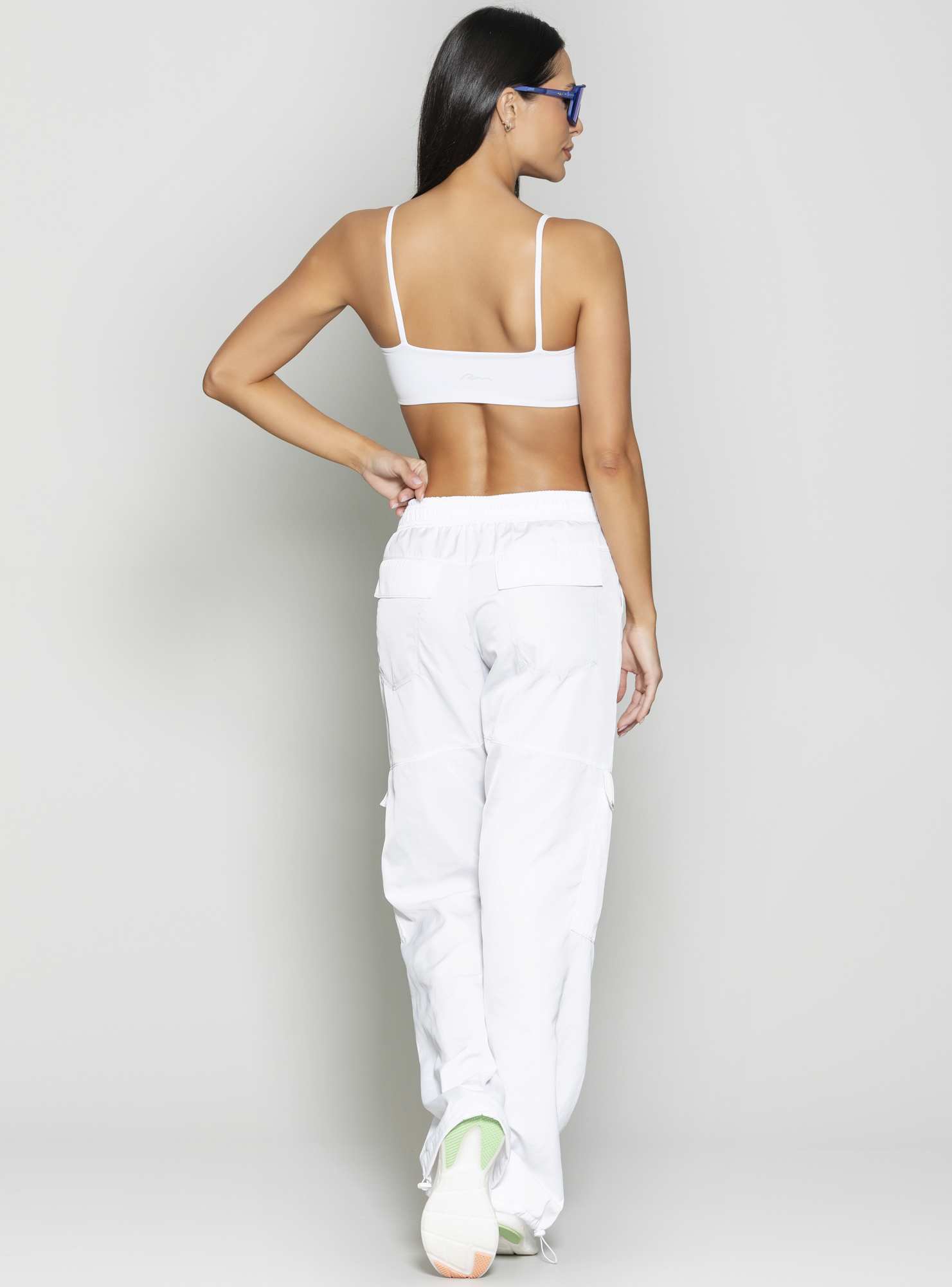 Calça Com Bolsos Utility Branco