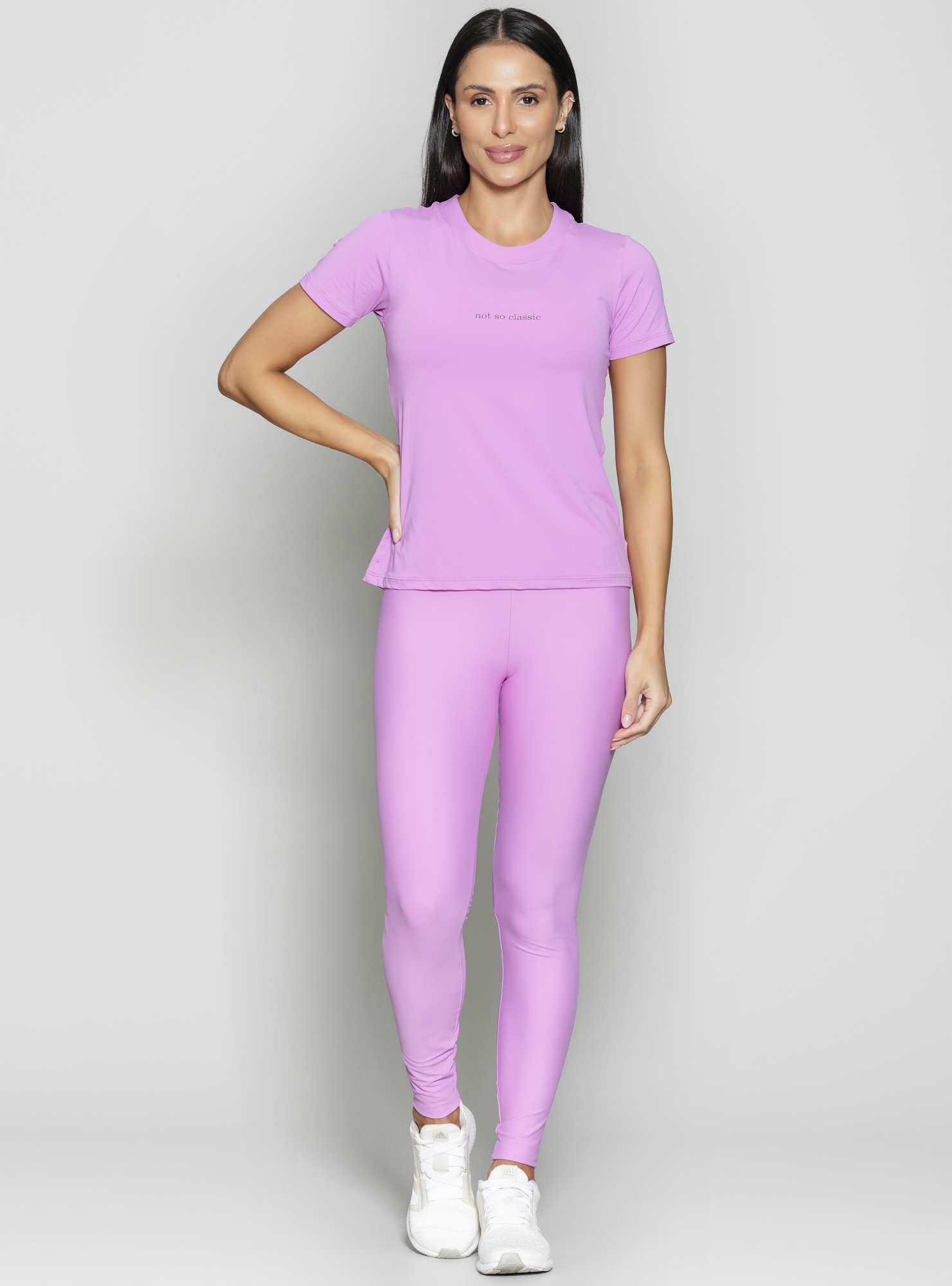 Baby Look Not So Classic Roxo 22 / Preto