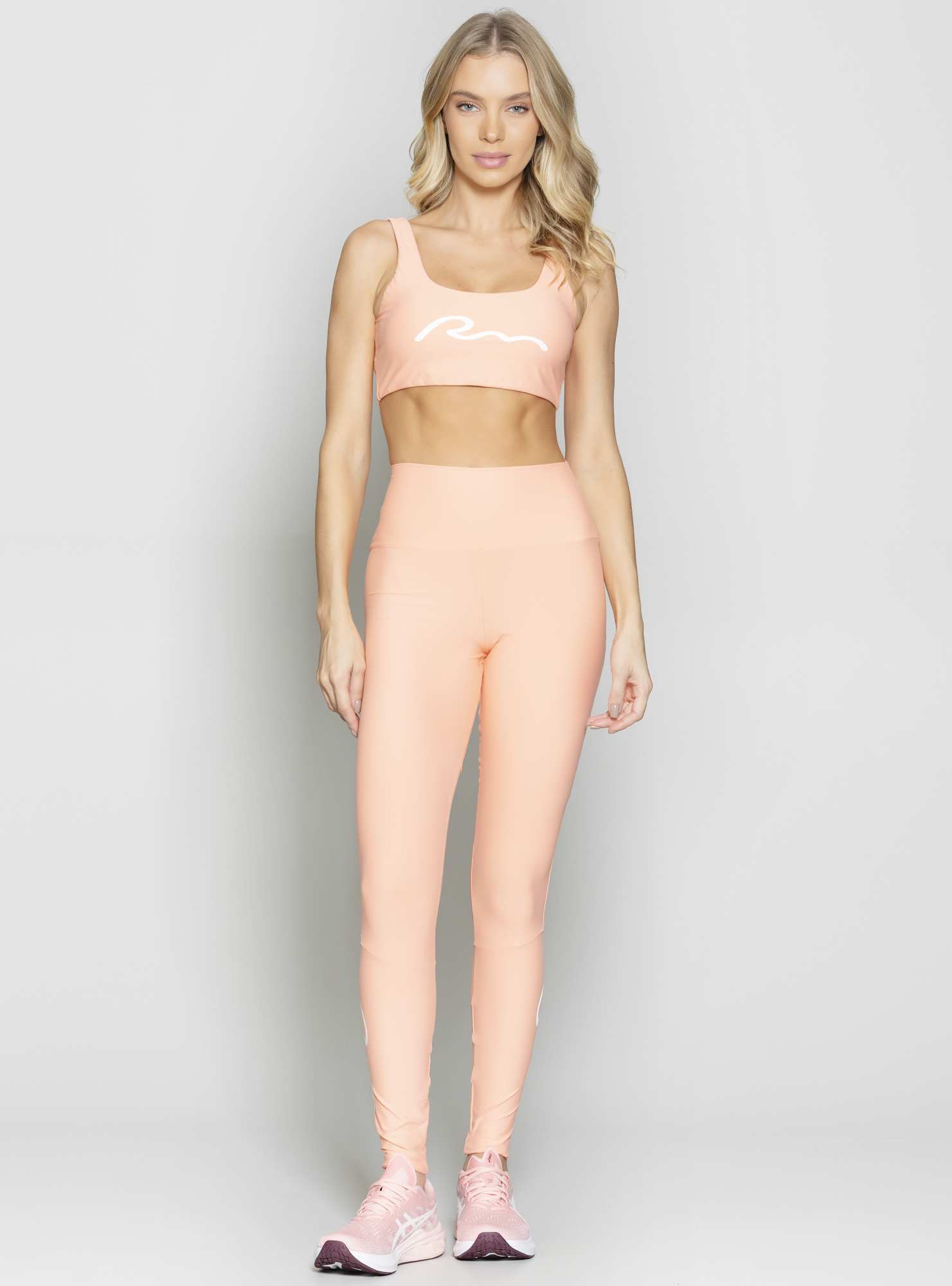 Top Minimal Essencial Laranja 24 / Branco