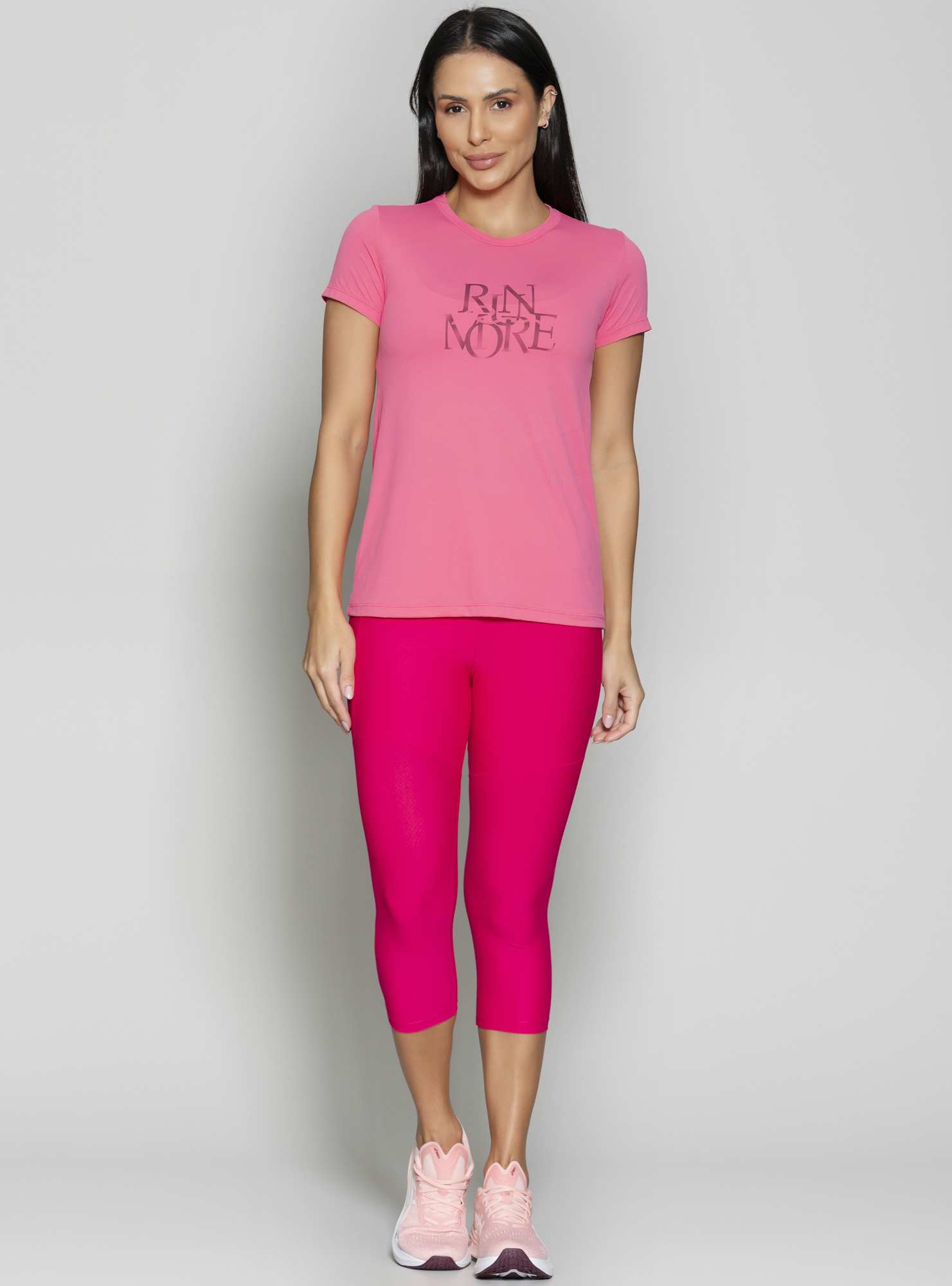 T-Shirt Essencial Rosa 06 / Preto