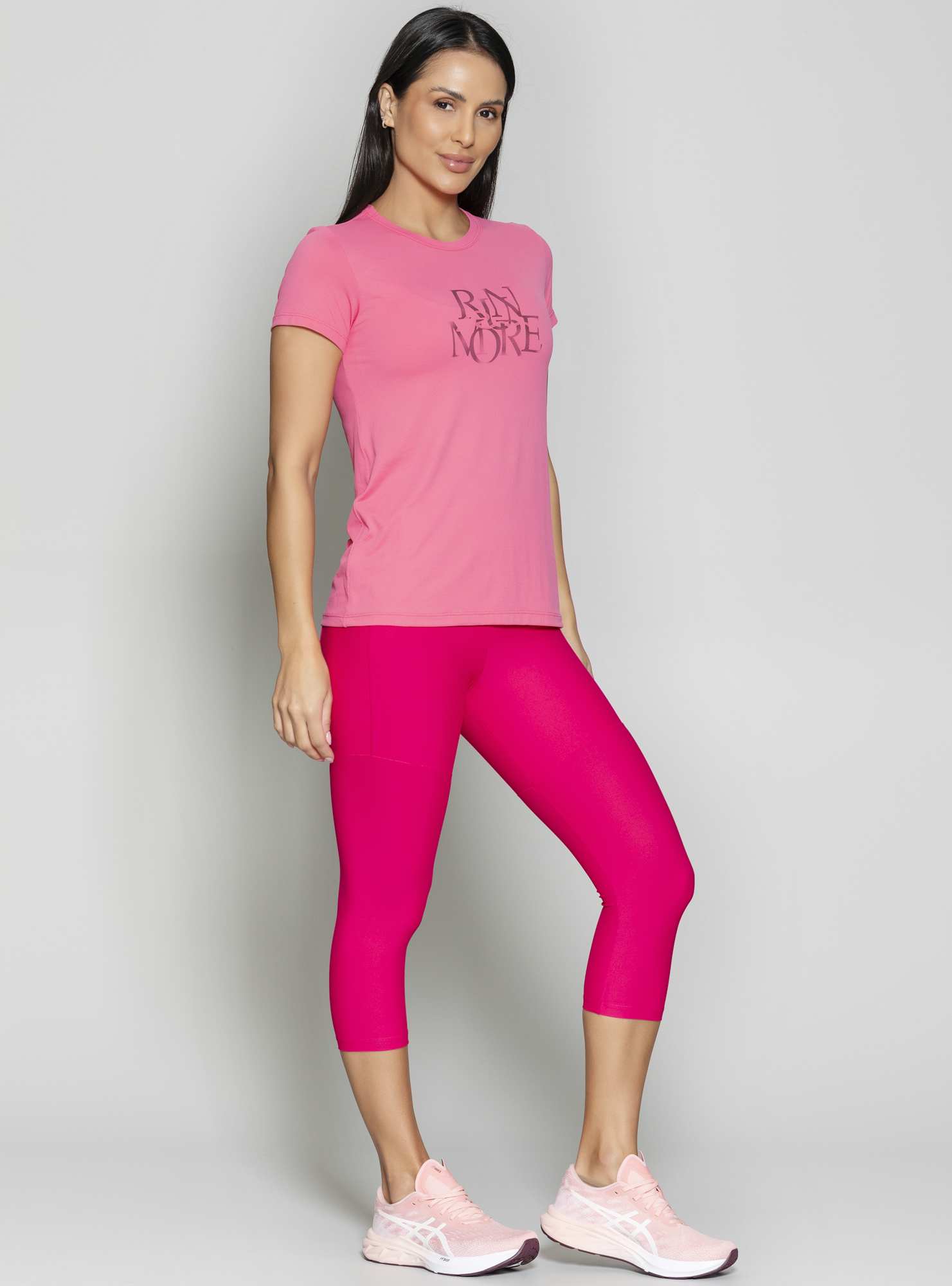 T-Shirt Essencial Rosa 06 / Preto