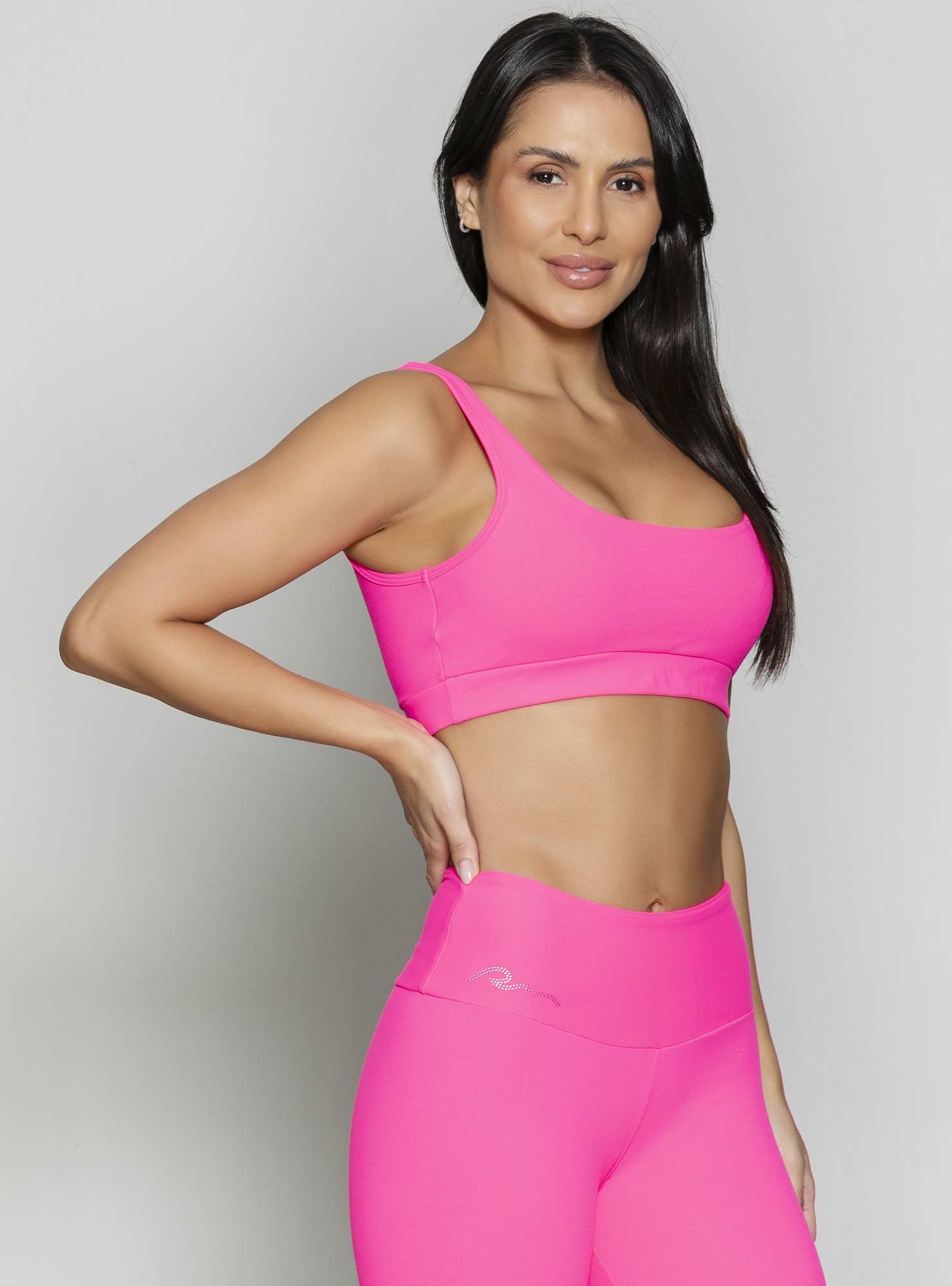 Top Alta Sustentação Essencial Rosa 32