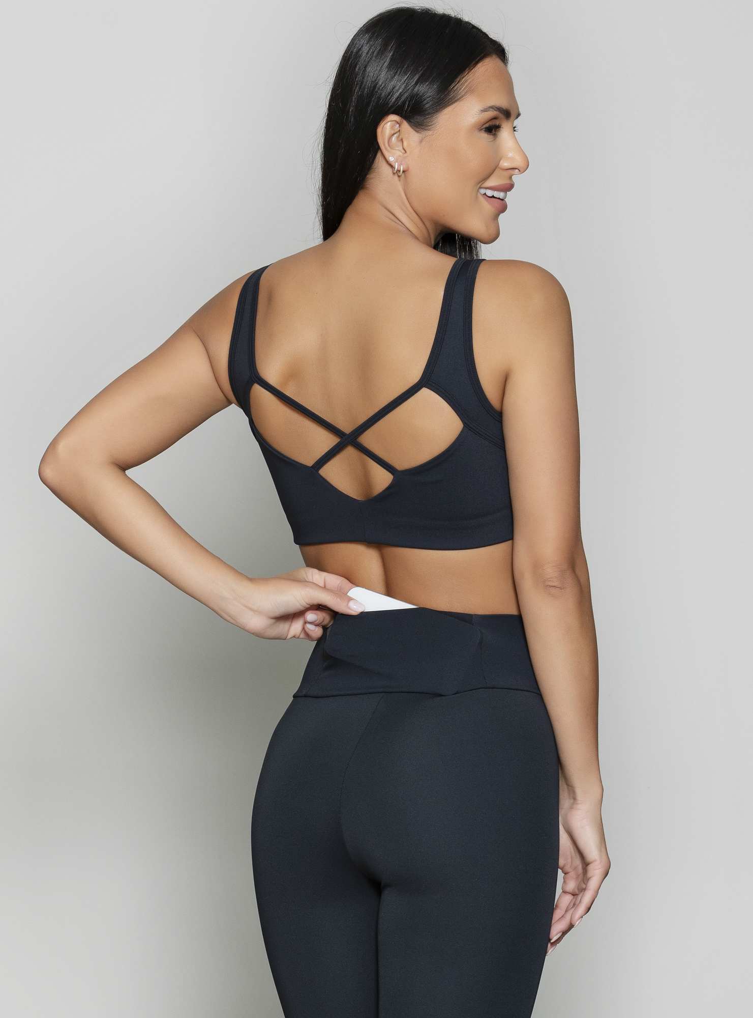 Legging Com Bolso Elevate Preto
