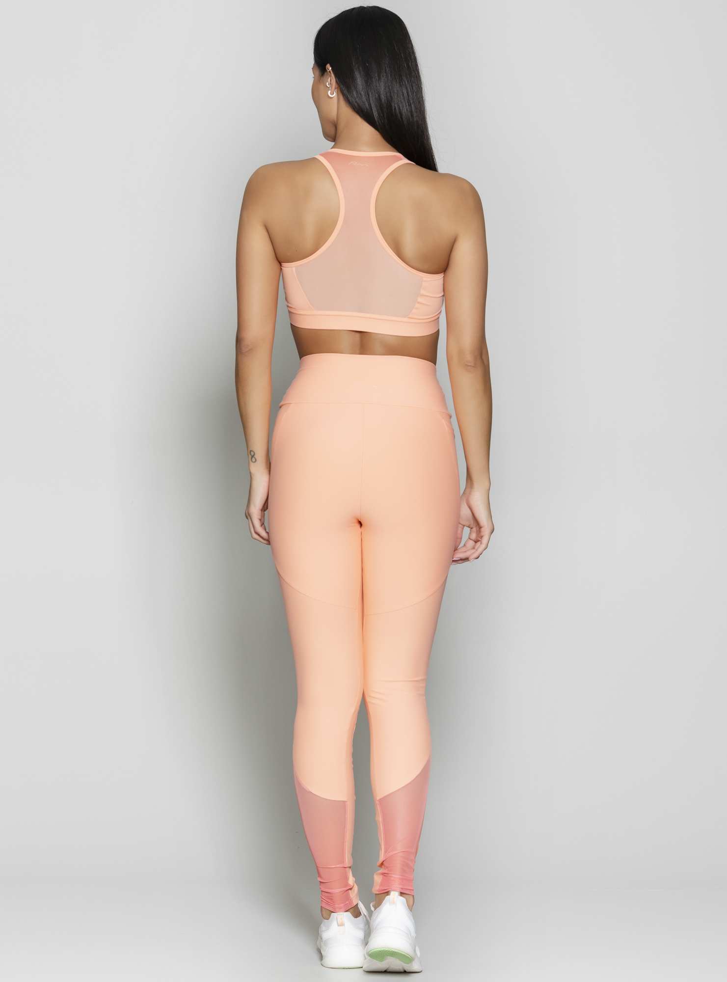 Legging Blocking Tule Laranja 24 / Suf 126