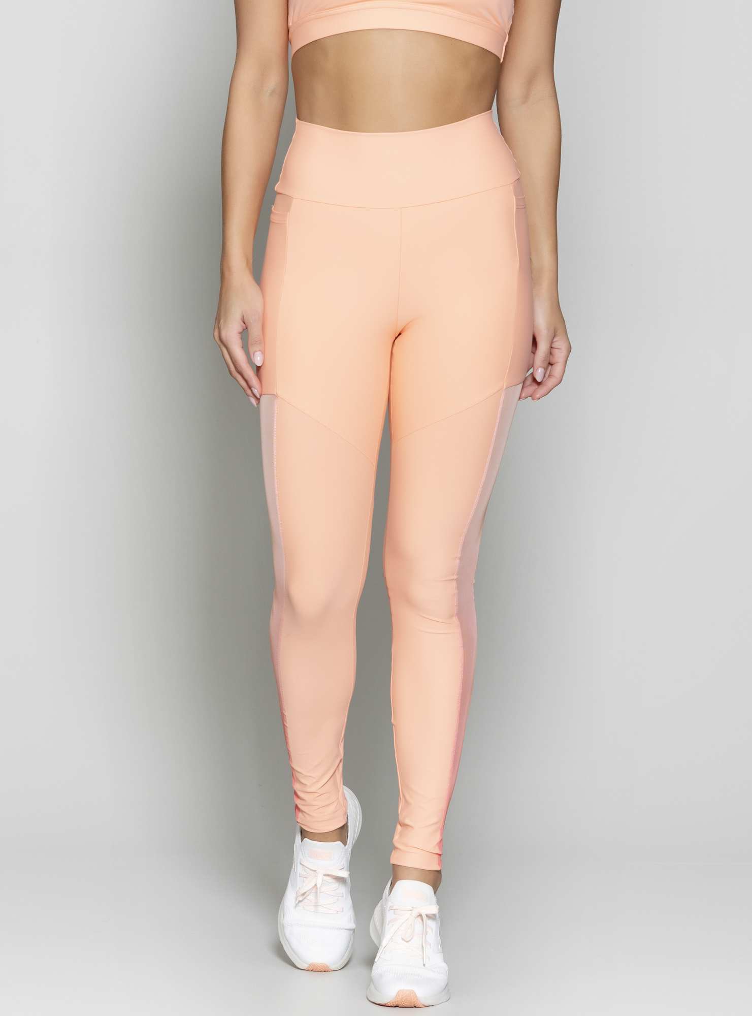 Legging Blocking Tule Laranja 24 / Suf 126