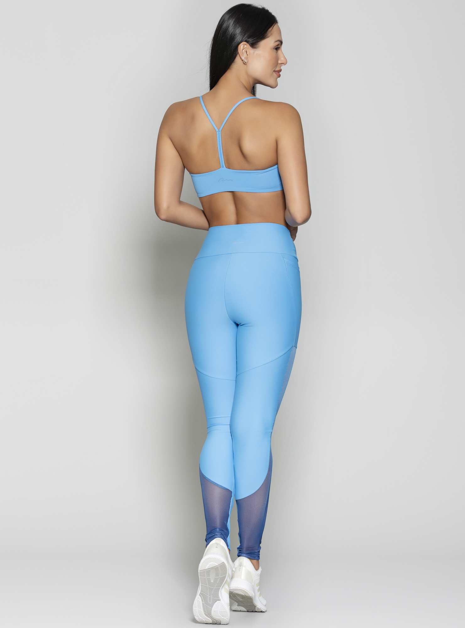 Legging Blocking Tule Azul 38 / Su 127